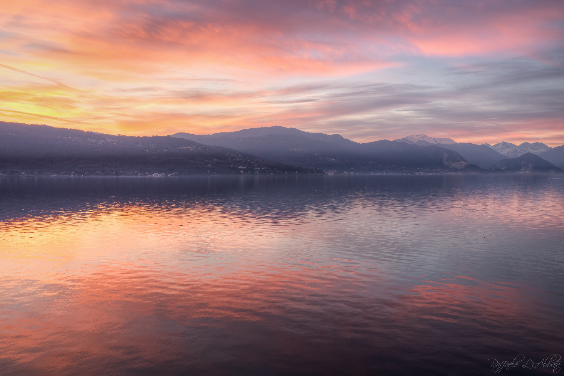 Tramonto sul Lago Maggiore
