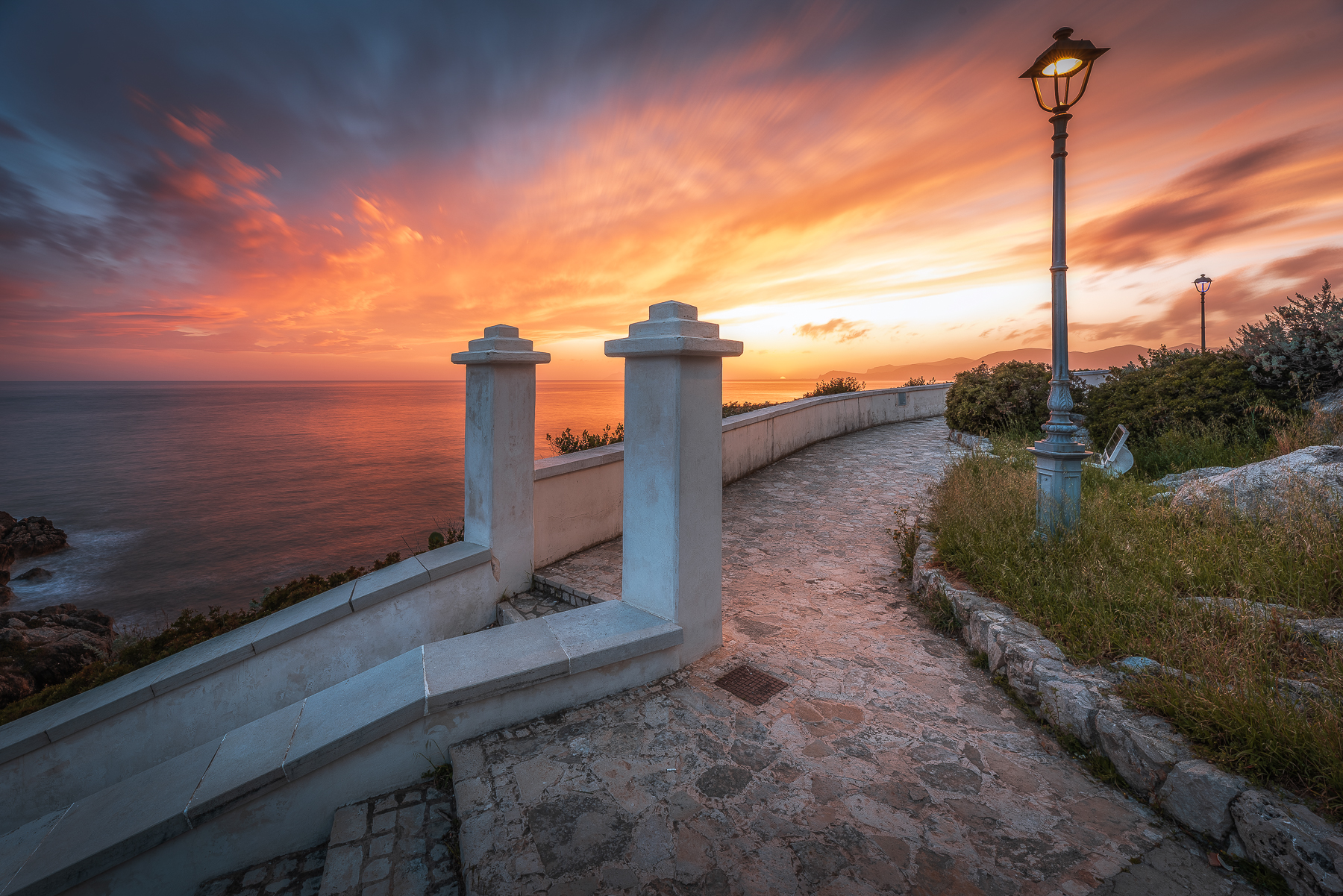 Sunset in Torre Truglia