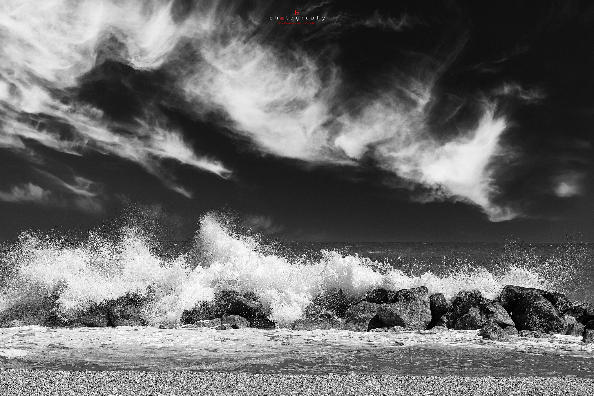 The sea in winter