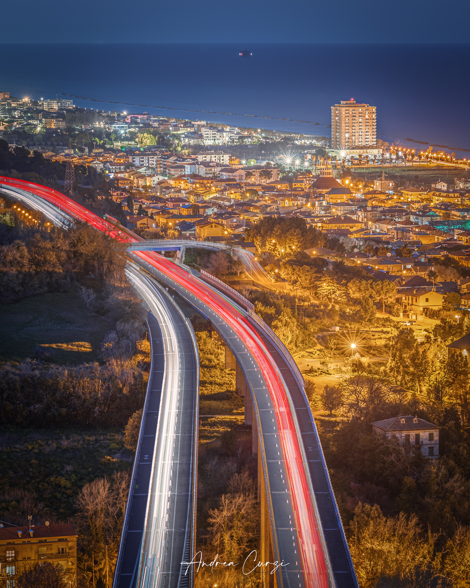 The motorway of Porto San Giorgio