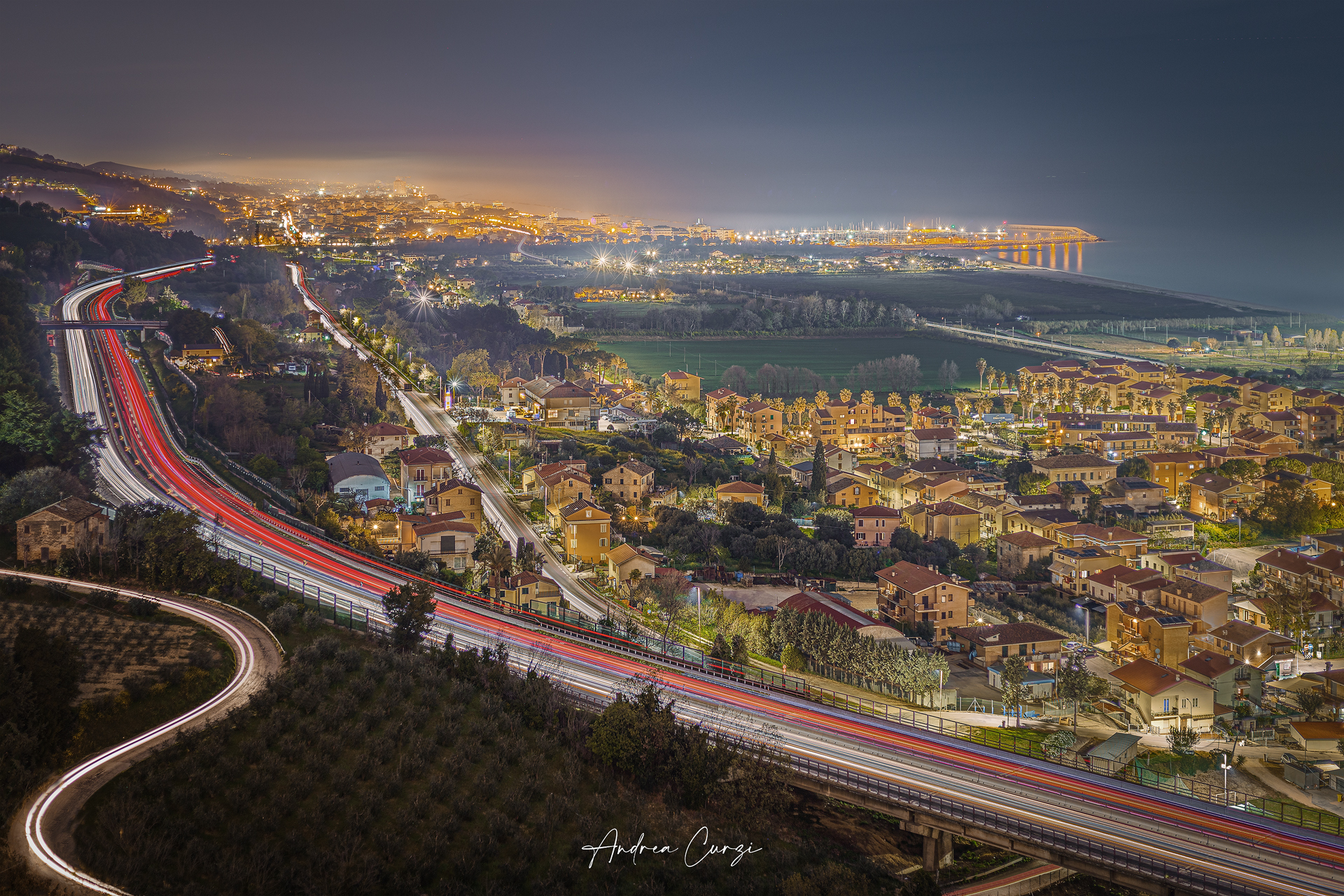 La costa adriatica da Torre di Palme