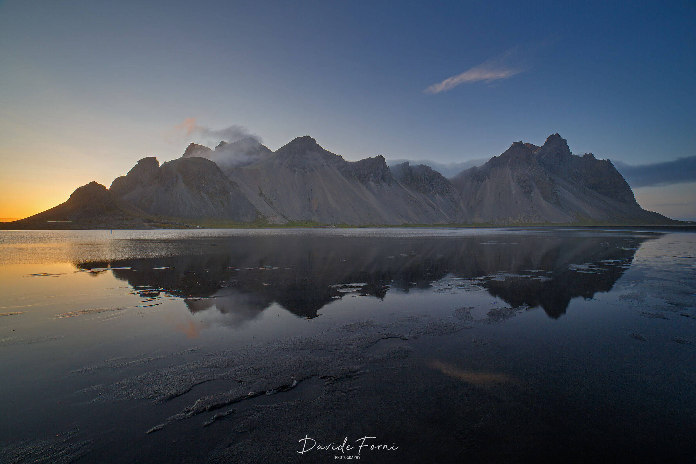 Vestrahorn Gold and Blue...