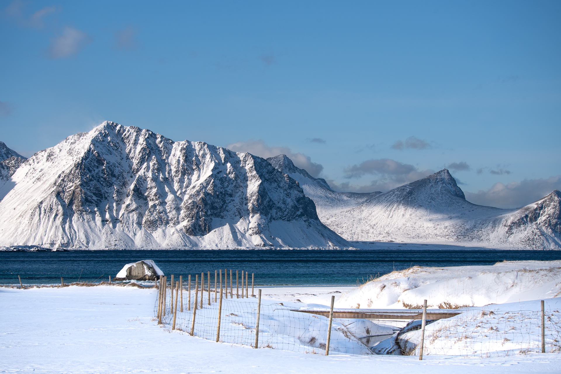 Haukland Beach Lofoten Norvegia