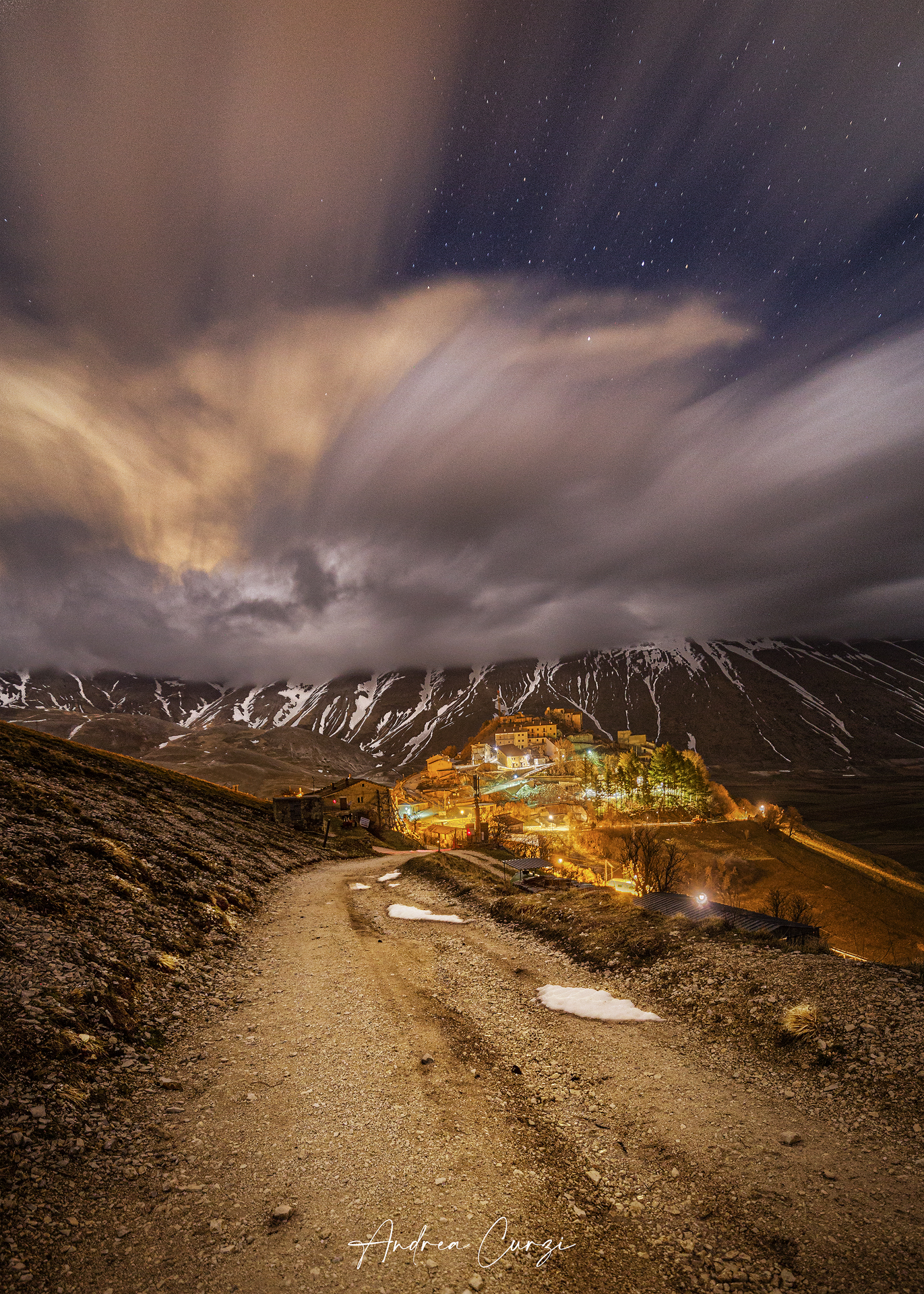 Una notte a Castelluccio di Norcia