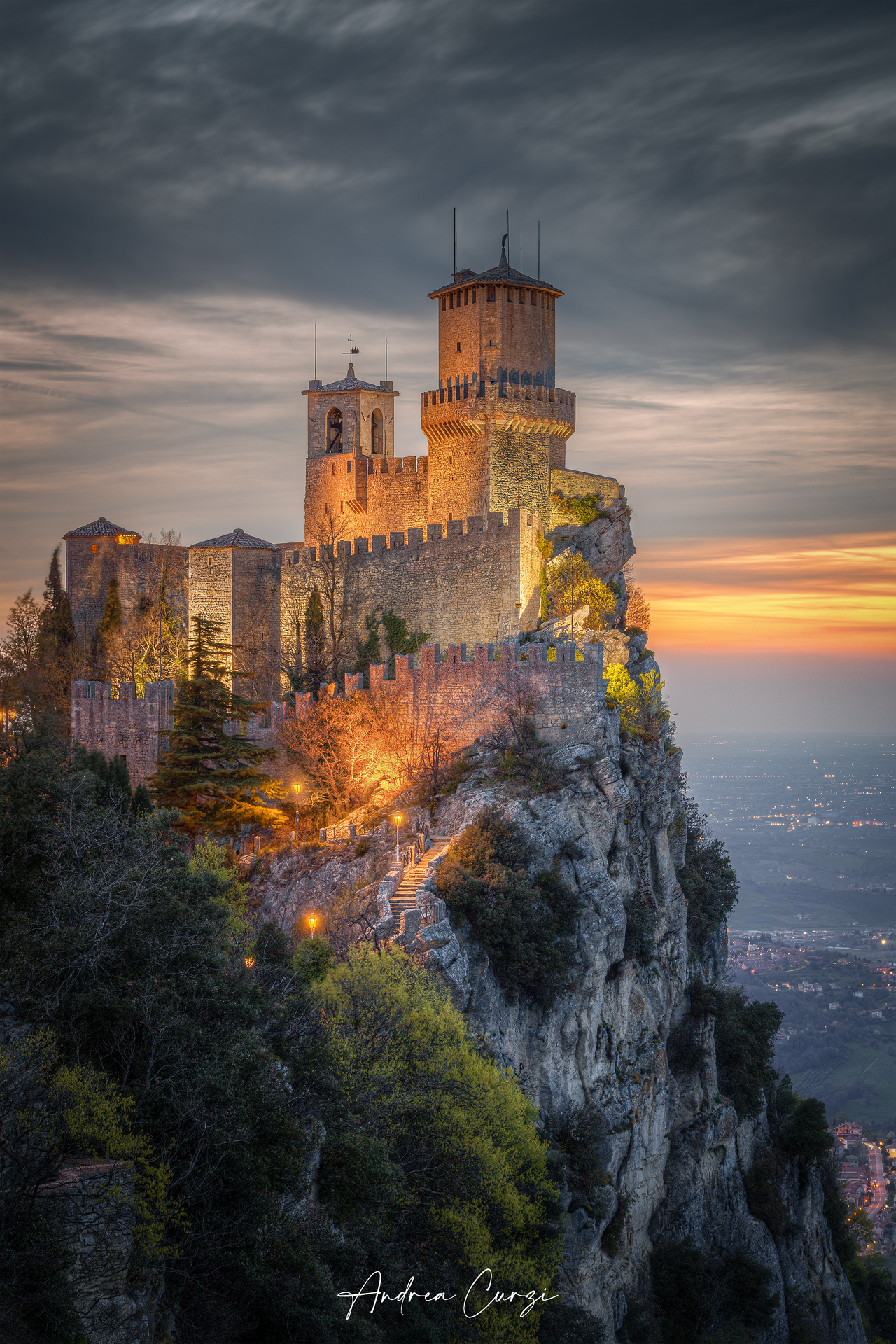 Sunset in San Marino