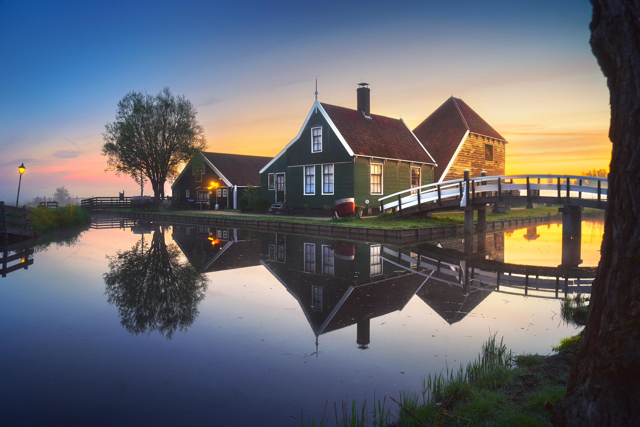 Sunrise at the dairy