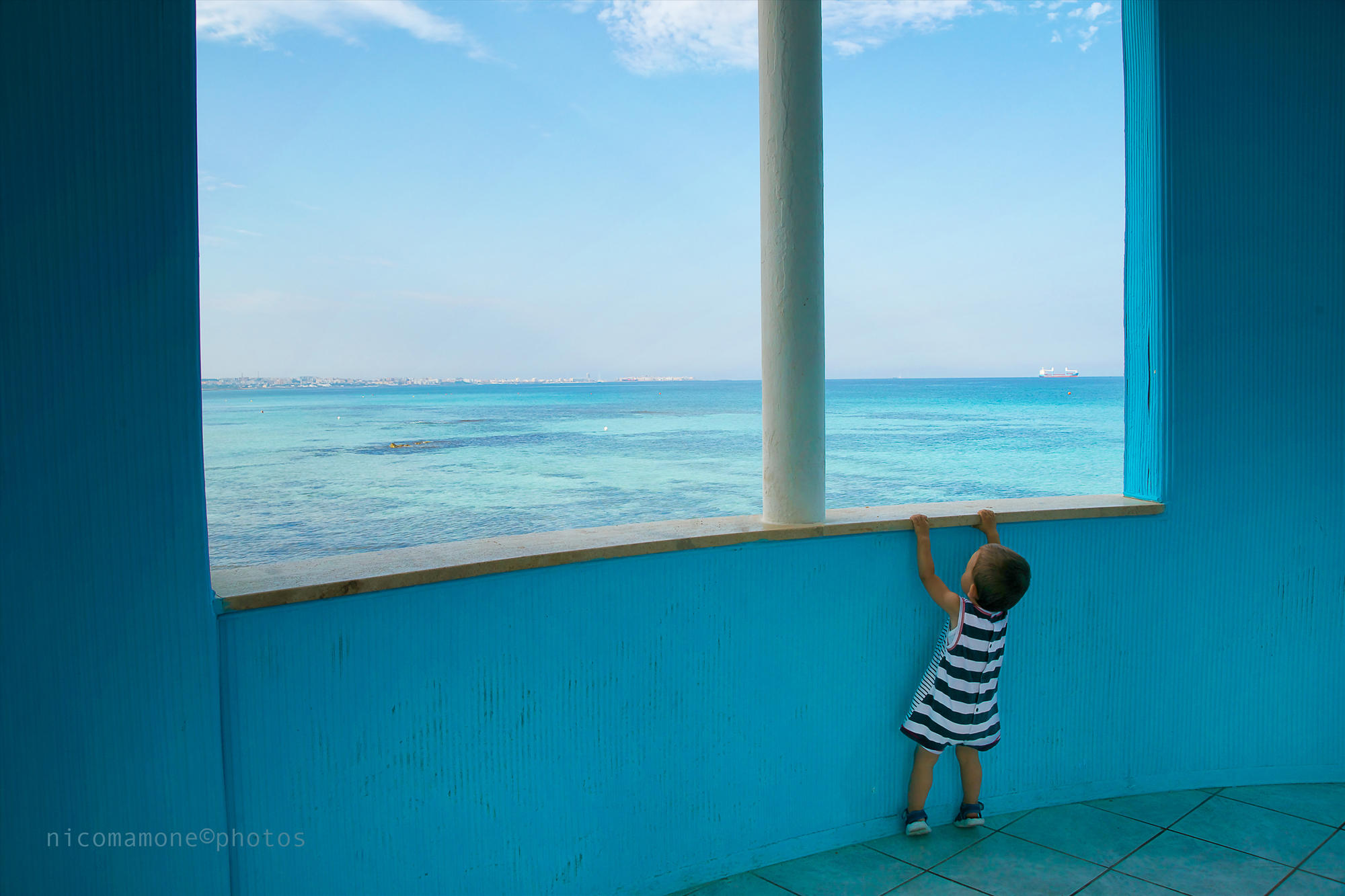 "The look beyond the blue"