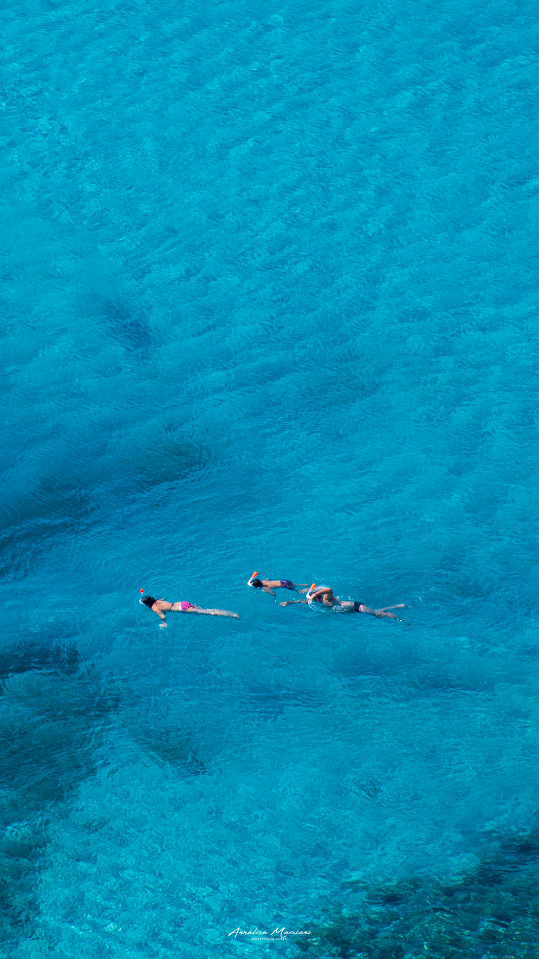 Floating in the blue