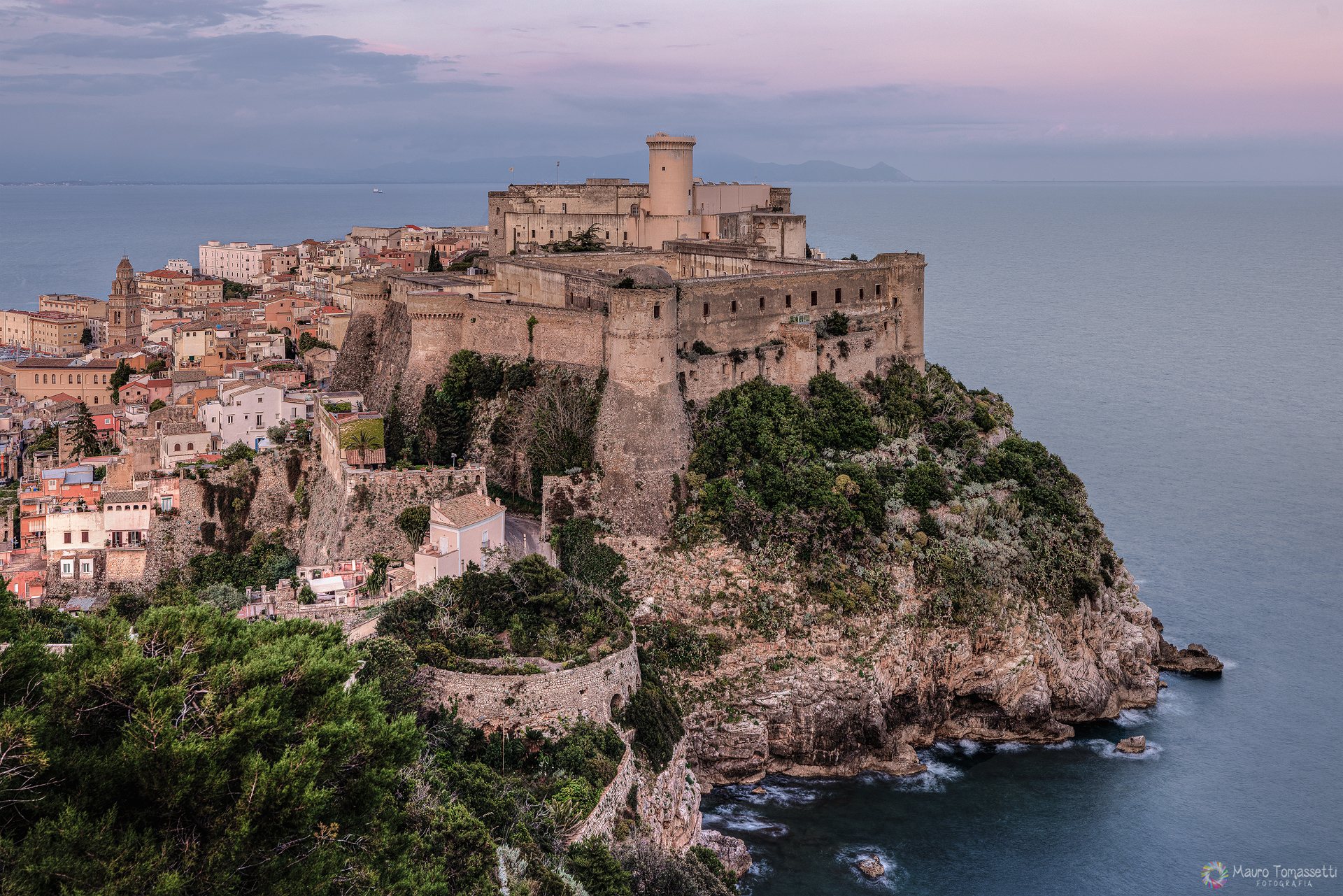 The castle at sunset