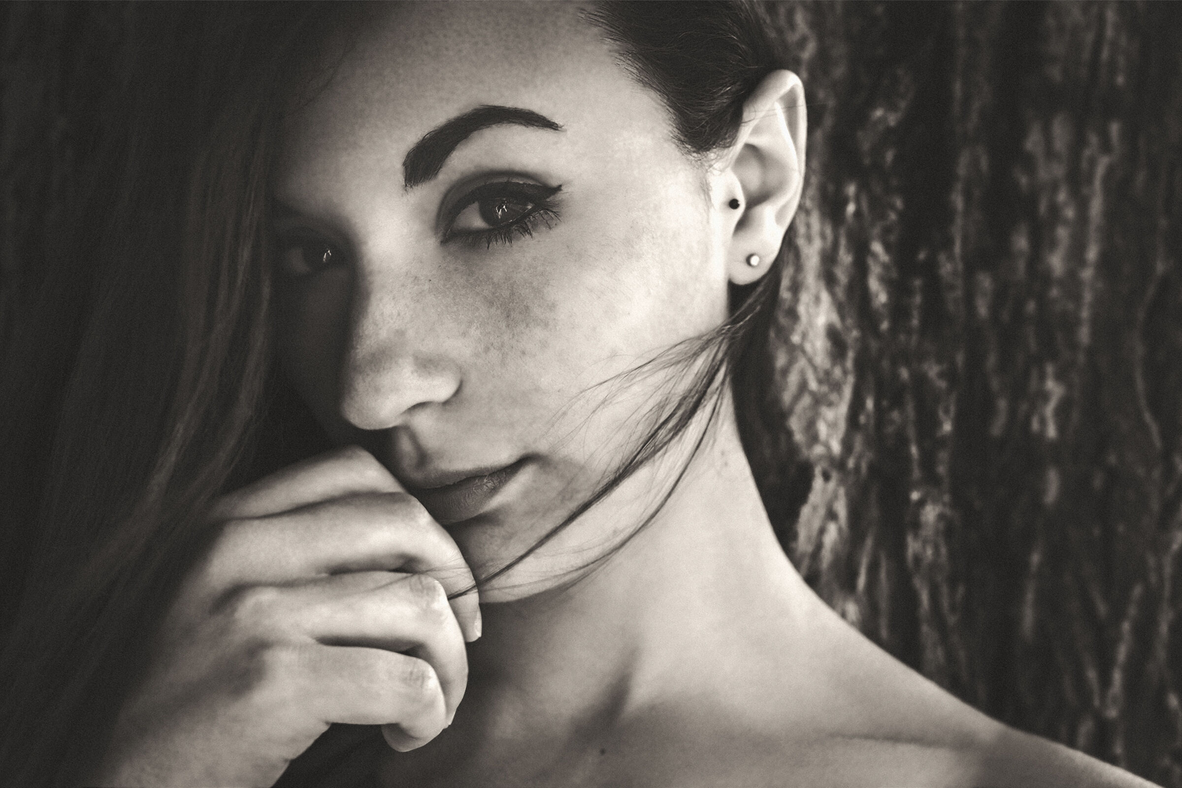 Autoritratto da ritrattista rifatto BN