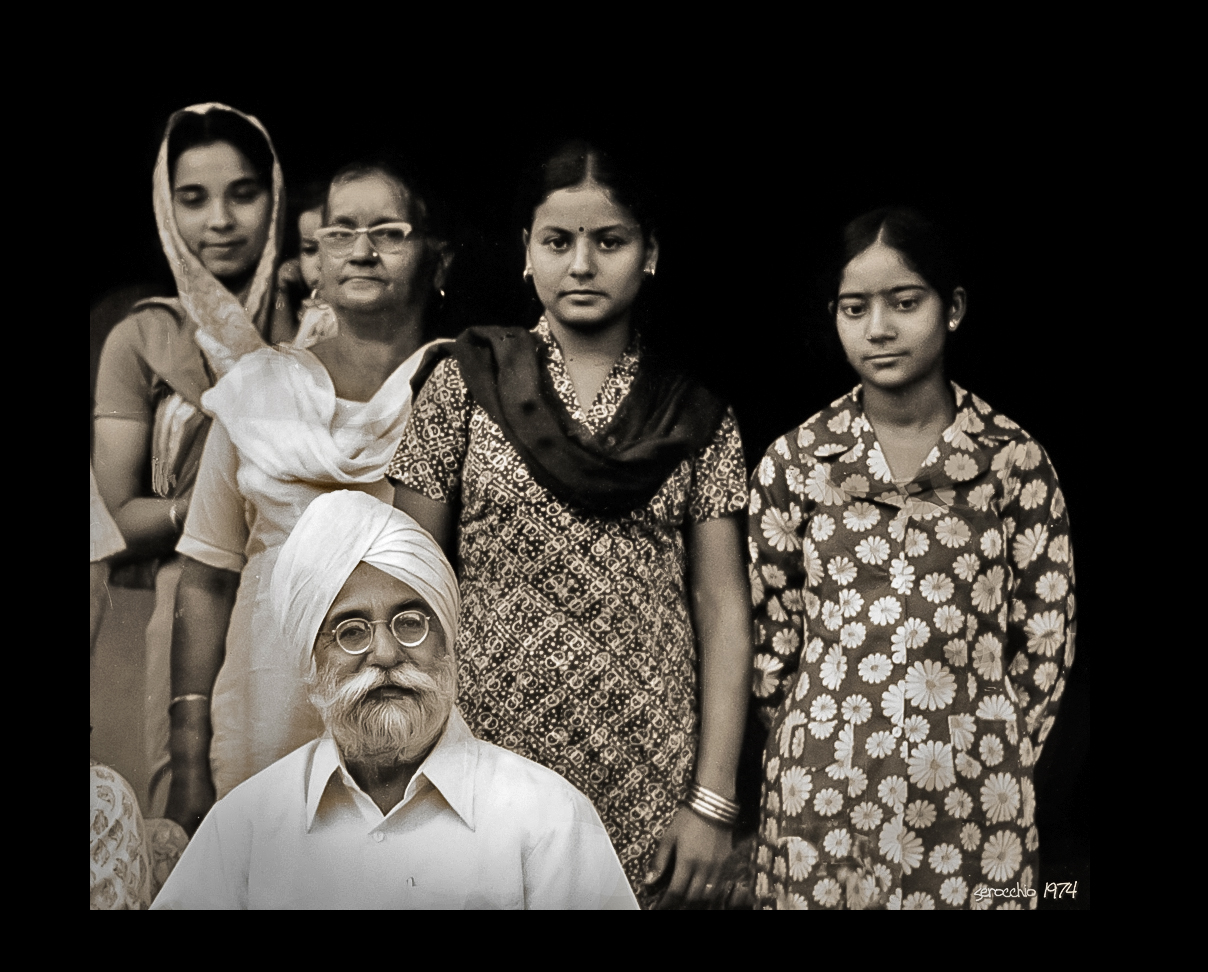 Azura Singh and his family (Chandighar 1974)