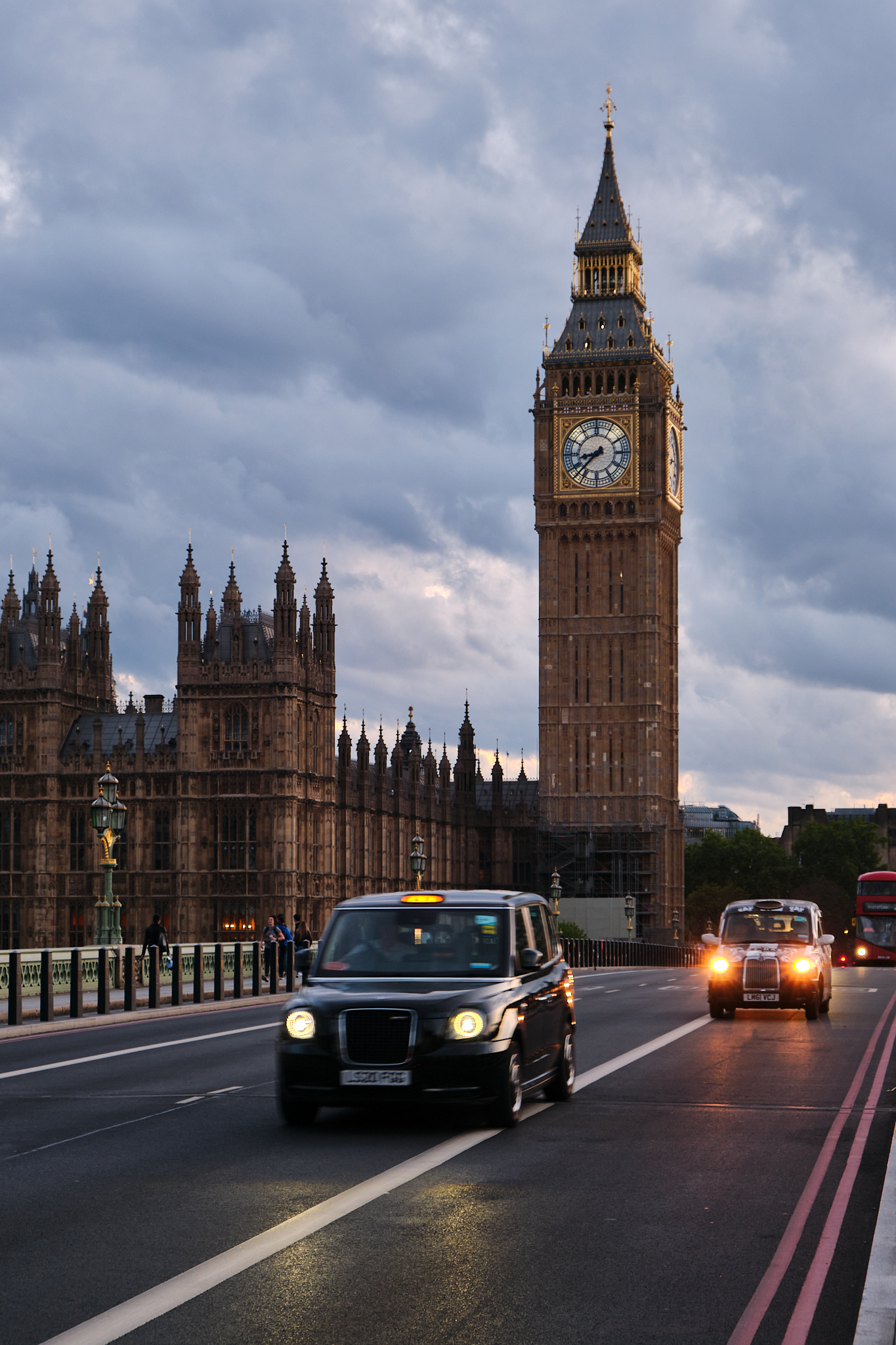 Taxi e Big Ben - Londra