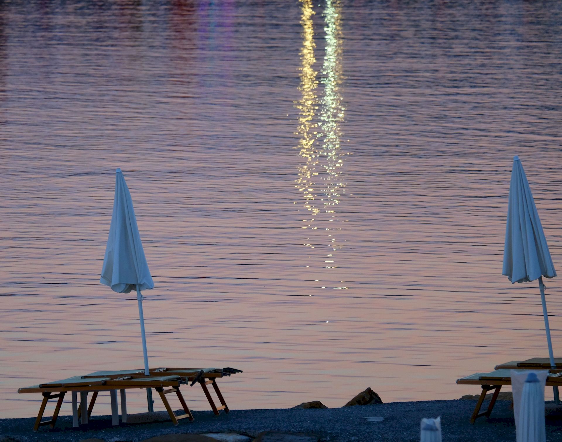 lights up in the evening