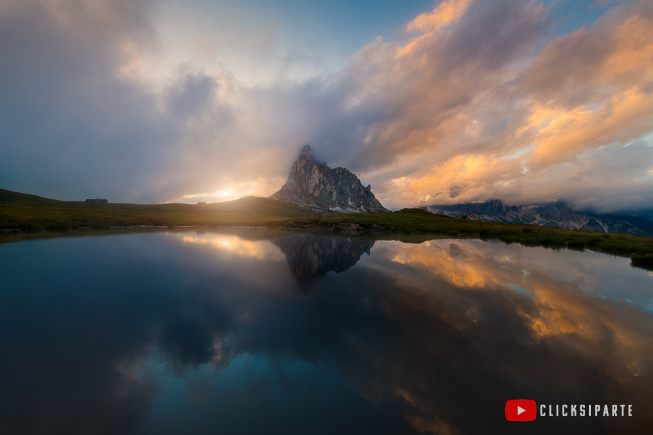 Giau Pass at Sunset