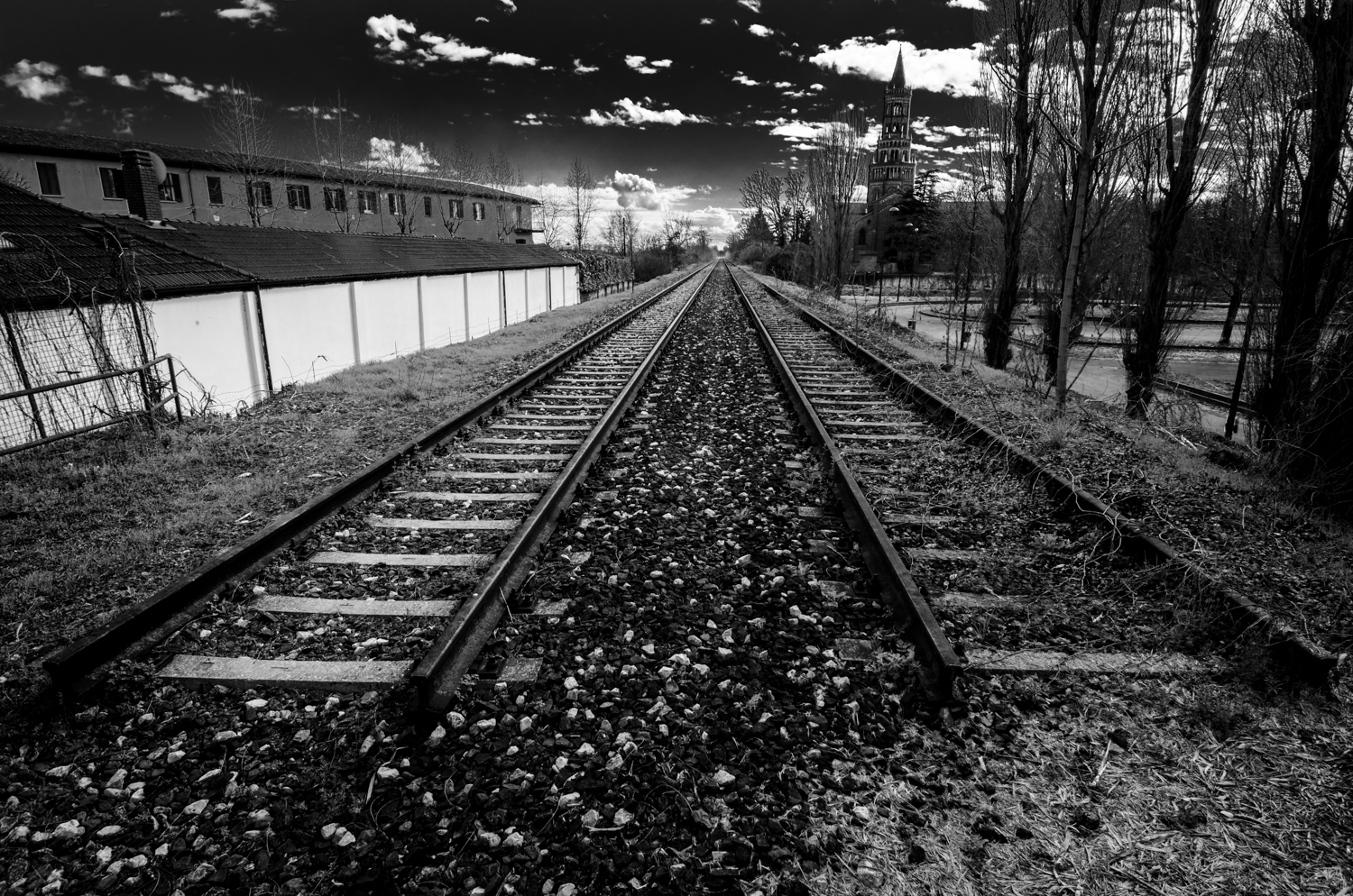 Abbey from the rails