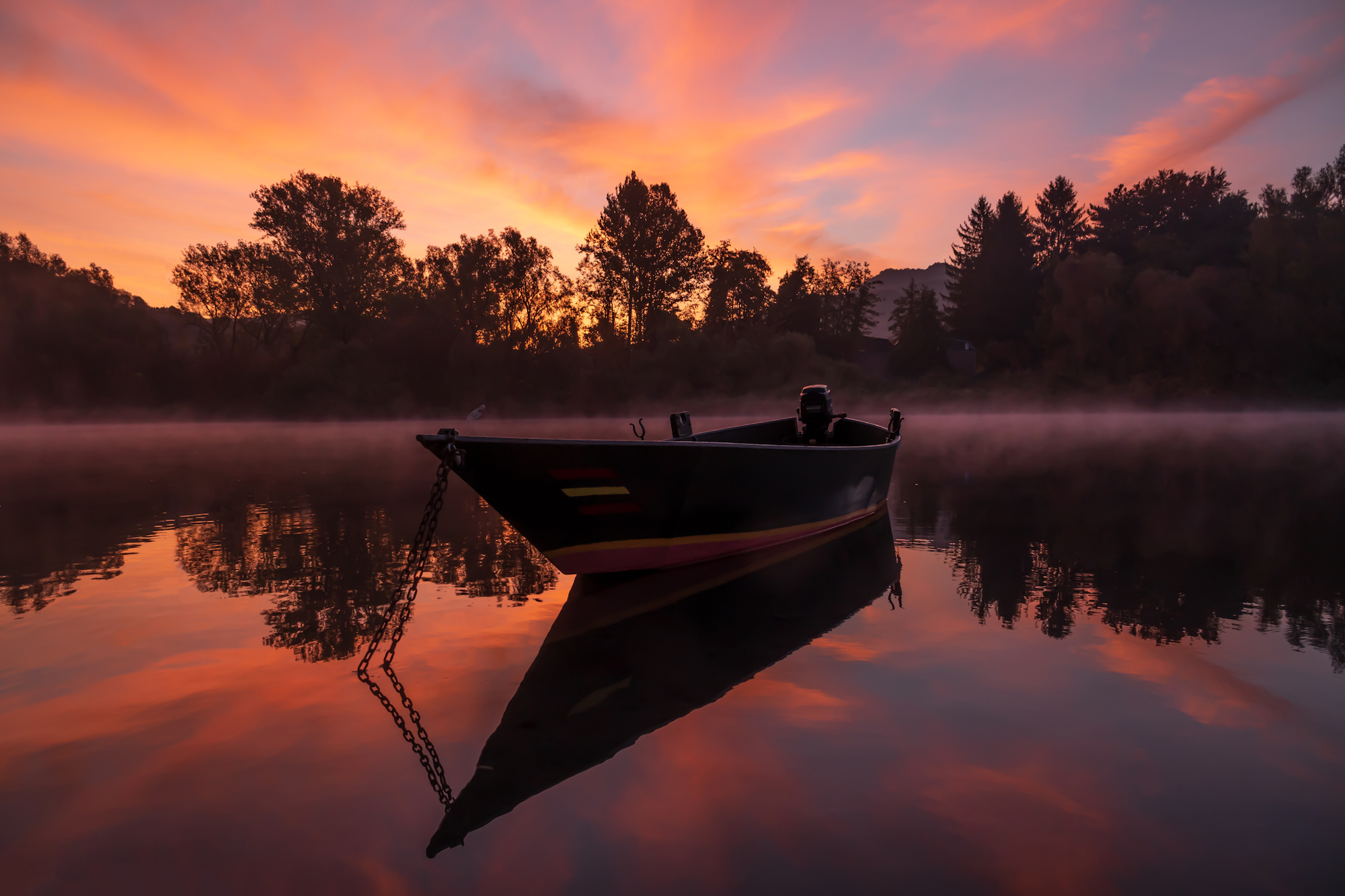 Dawning on the river