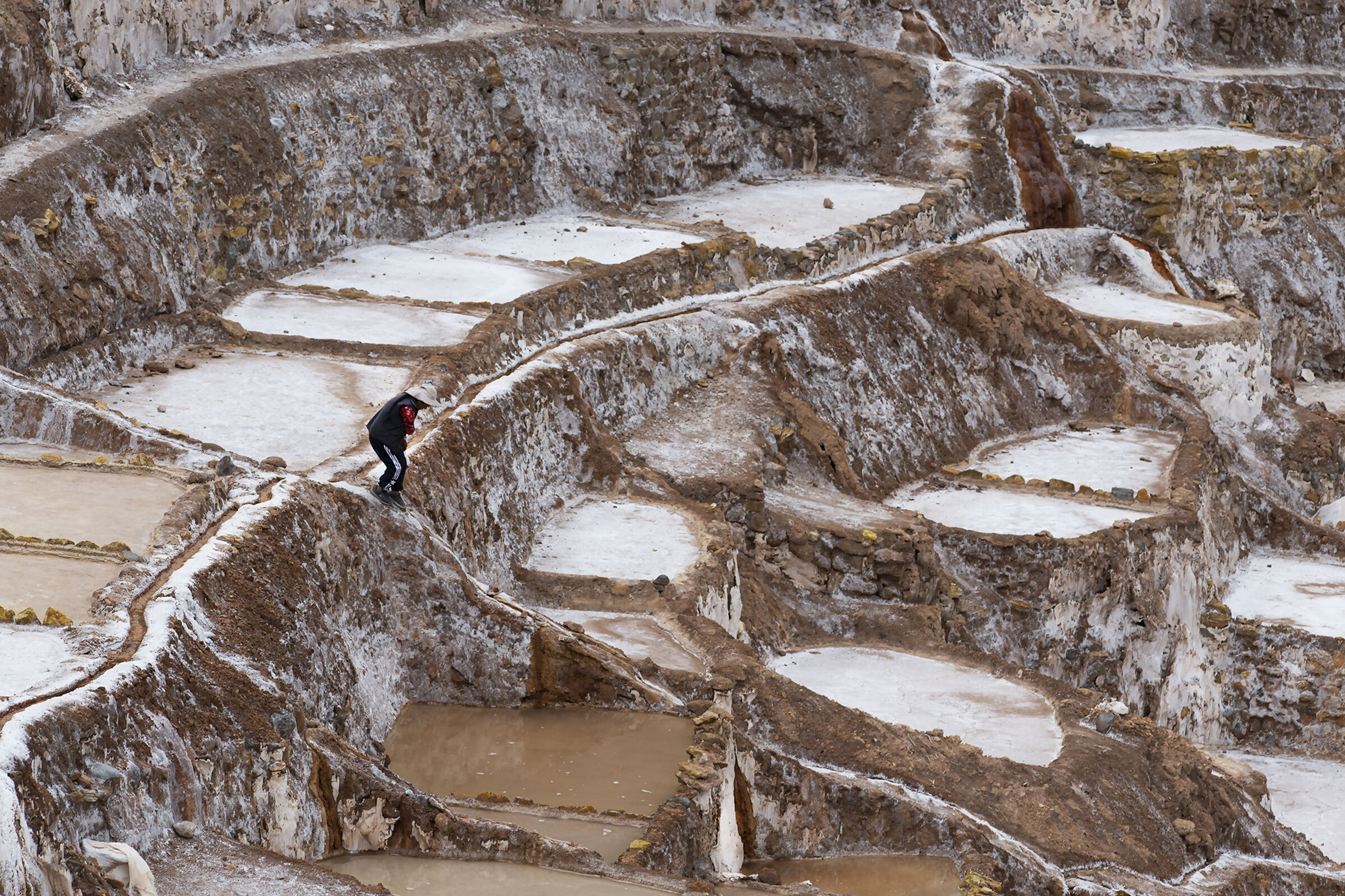 In the salt pans of Maras
