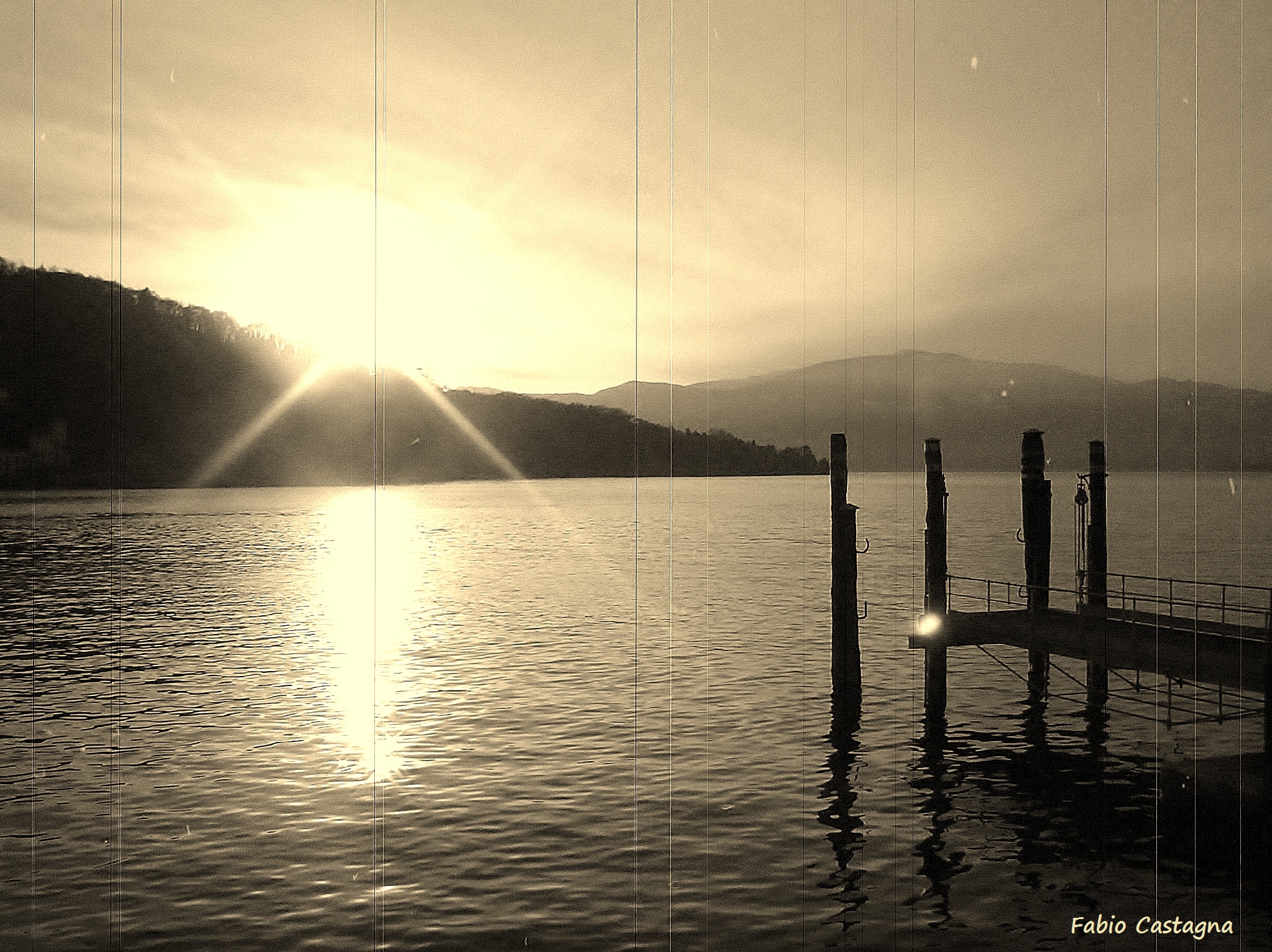 Sunset at Lake Orta