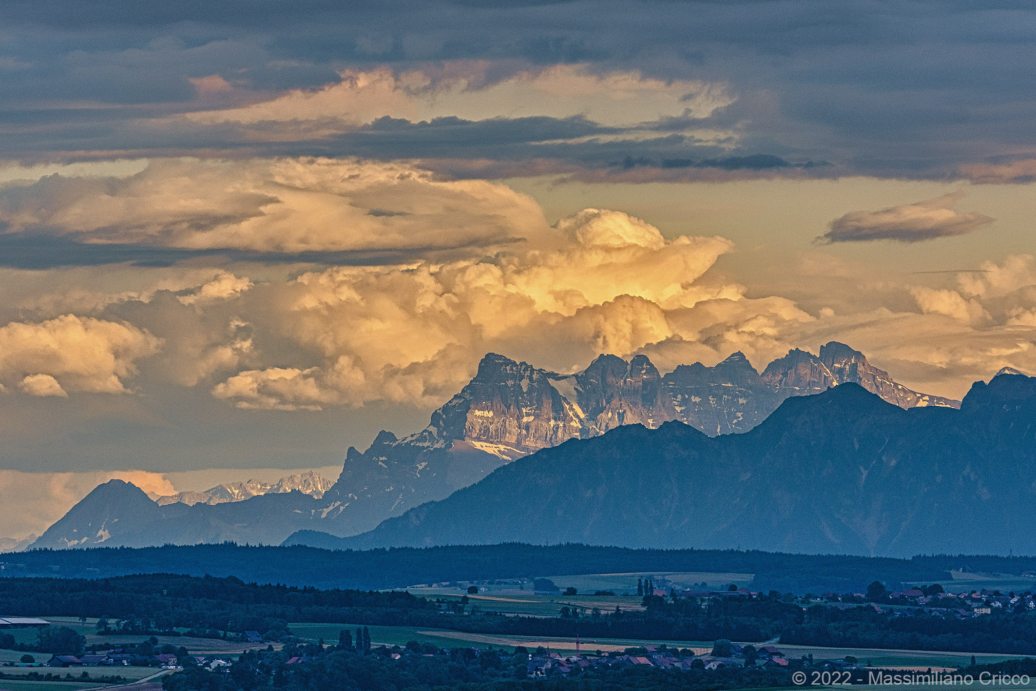 Le Alpi dal Jura Nord vaudois - Svizzera