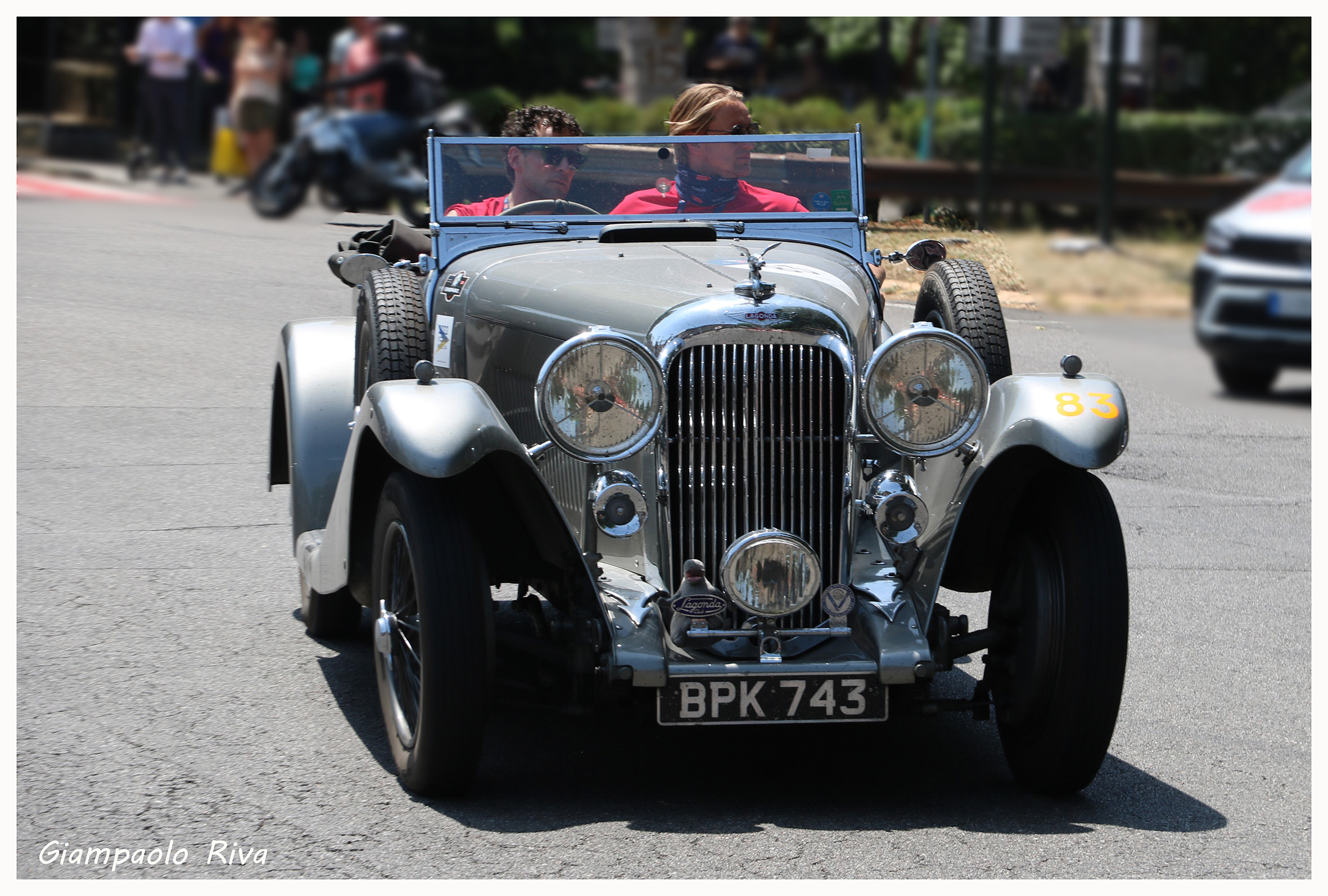 Mille miglia 2022 passage from Monza, Lagonda