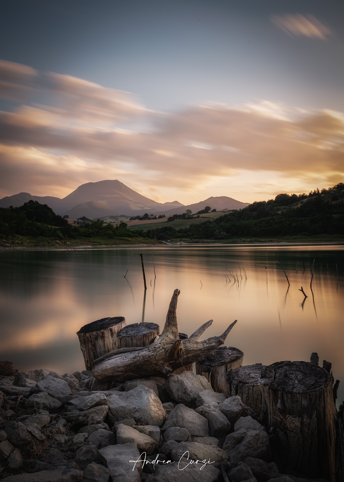 Sunset on Lake Cingoli (MC)