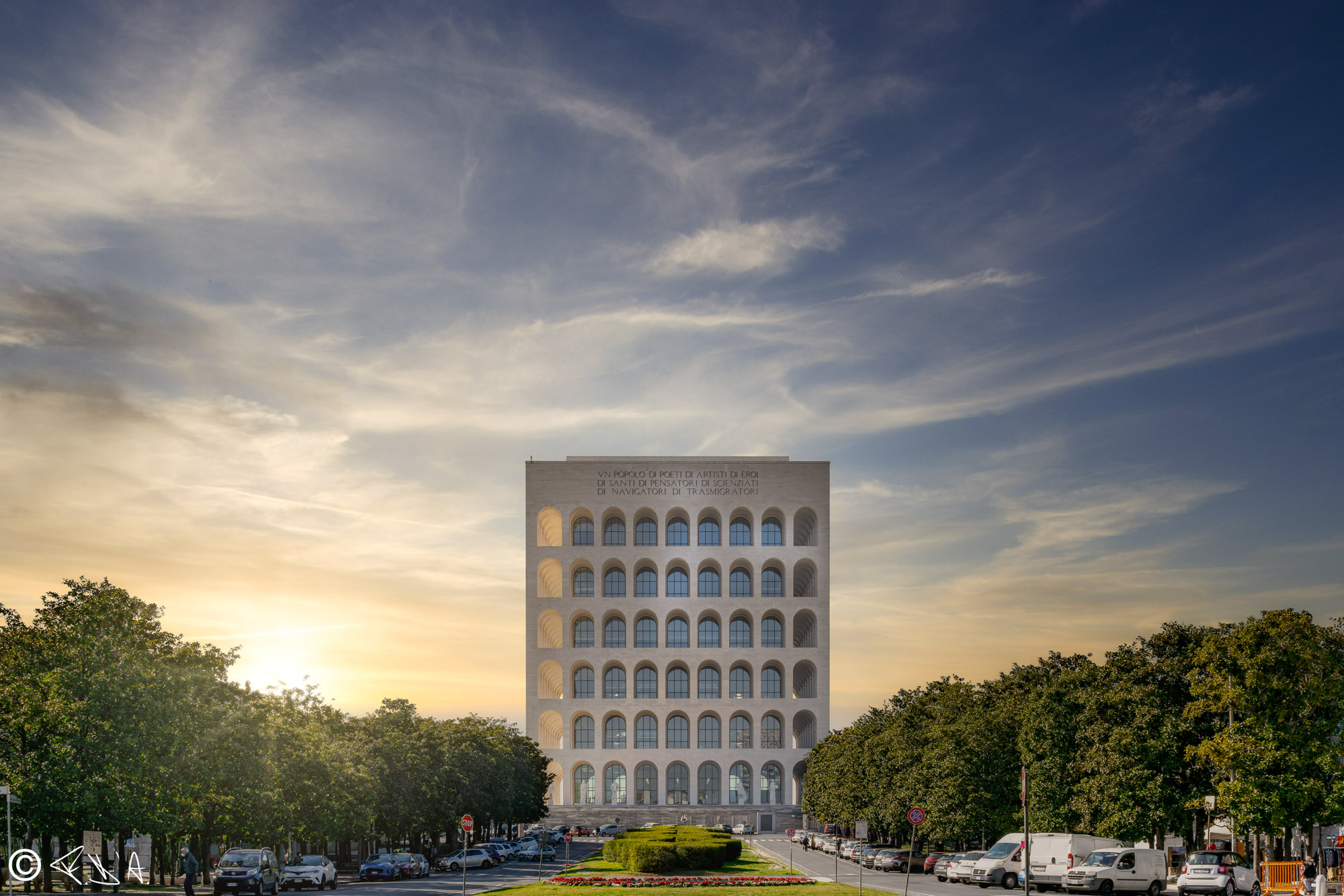 Tramonto al Colosseo Quadrato