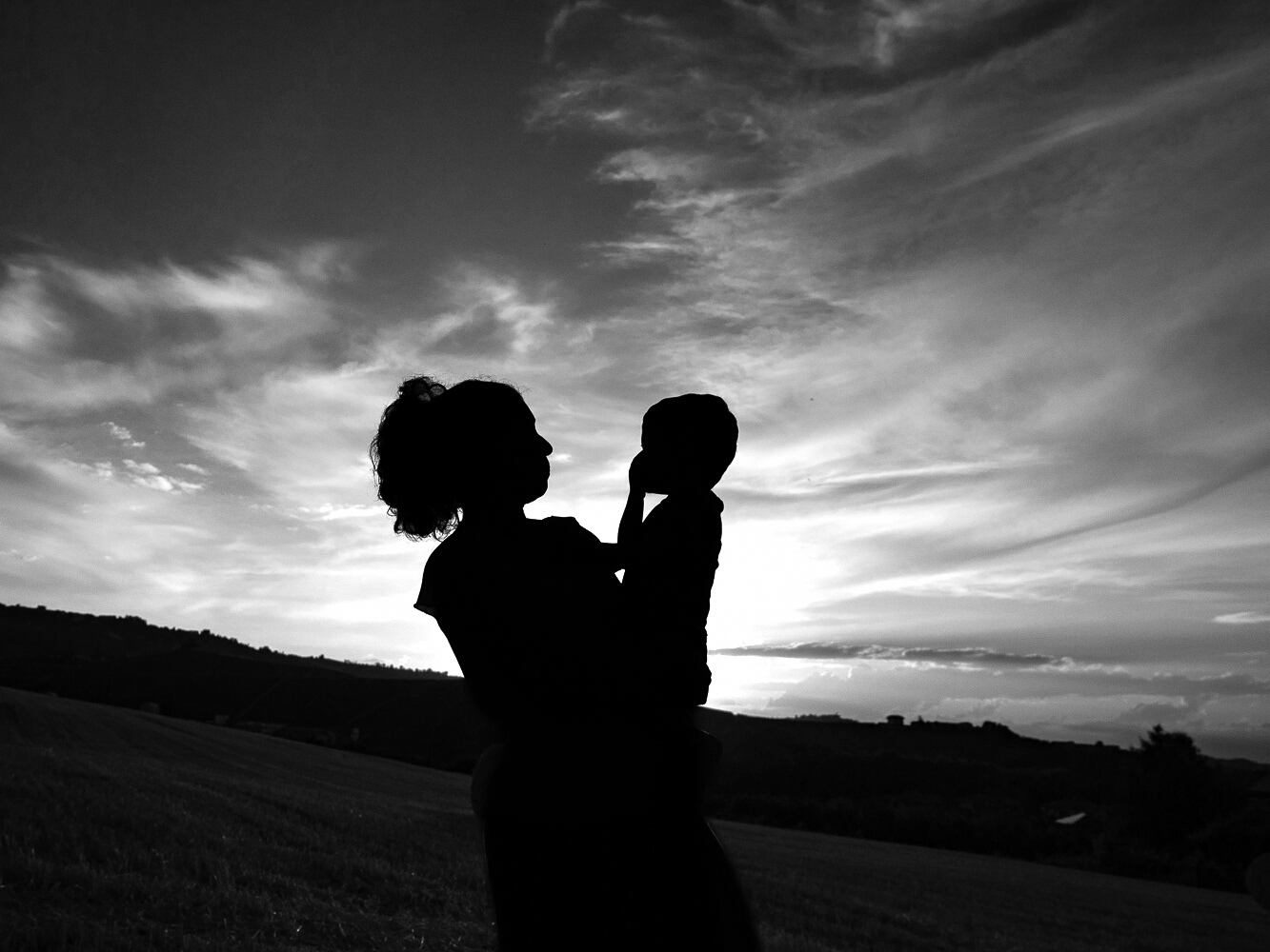 Controluce al tramonto