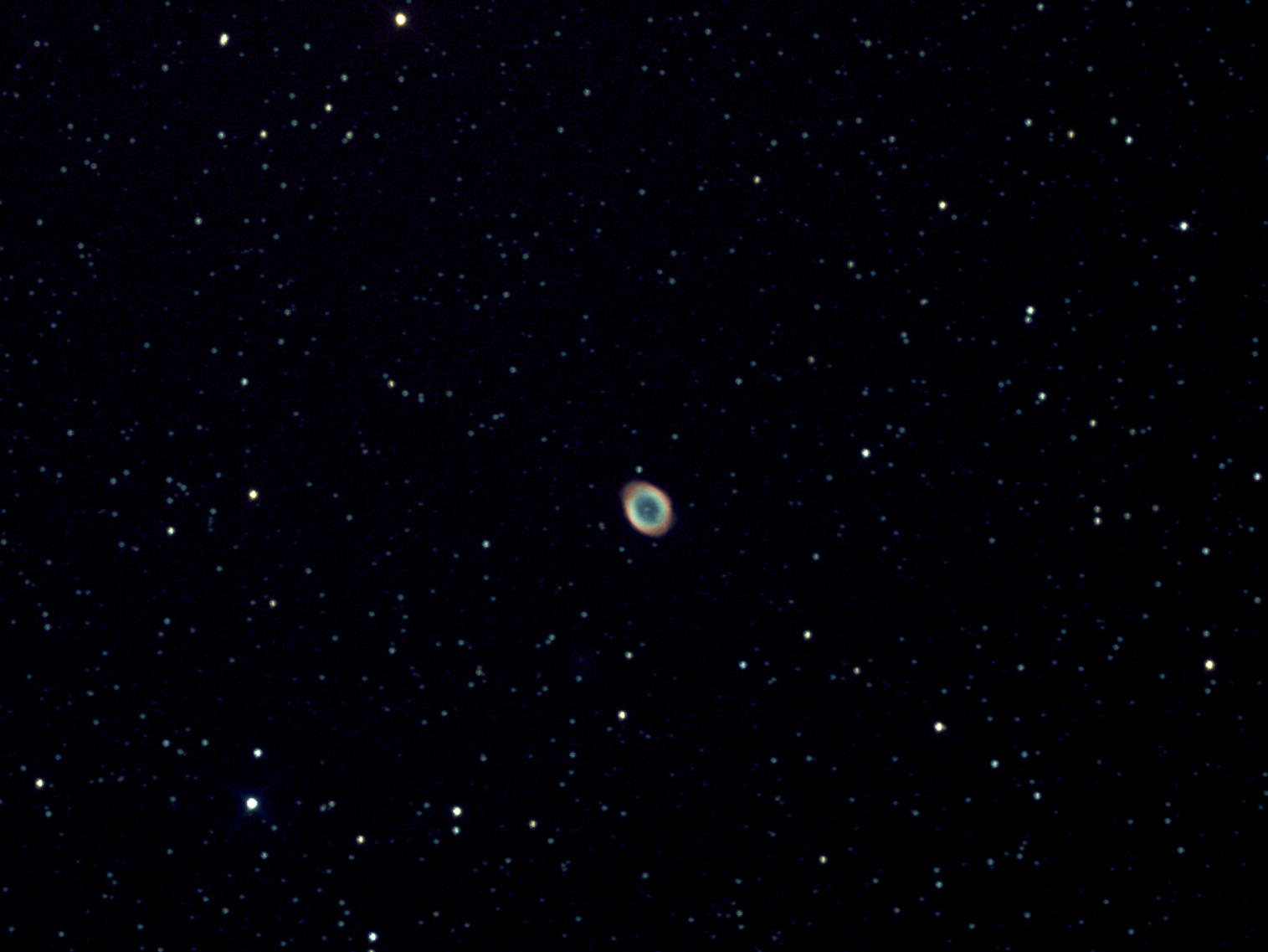 M57 ring nebula in the Lyre