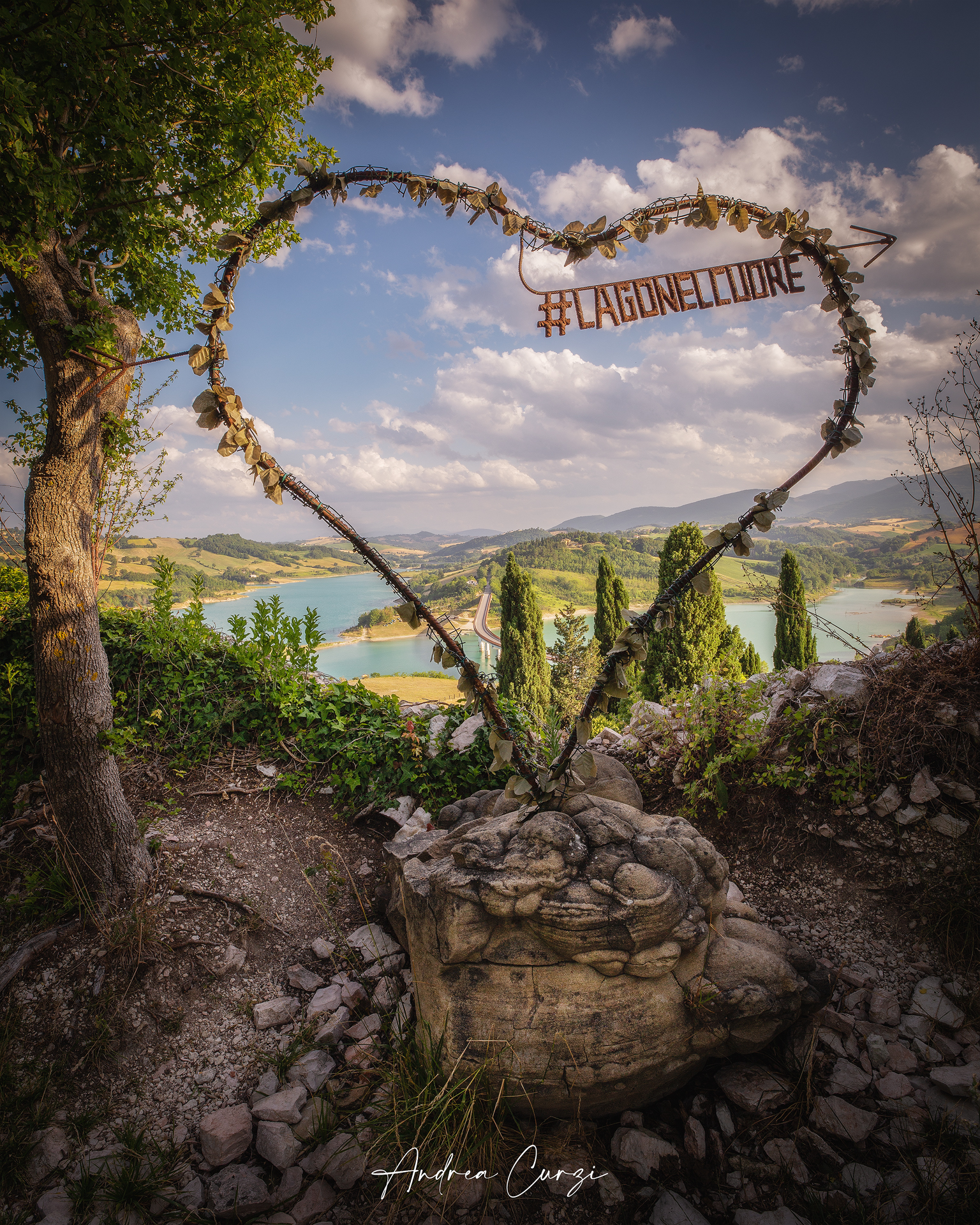 Lake Cingoli in the heart