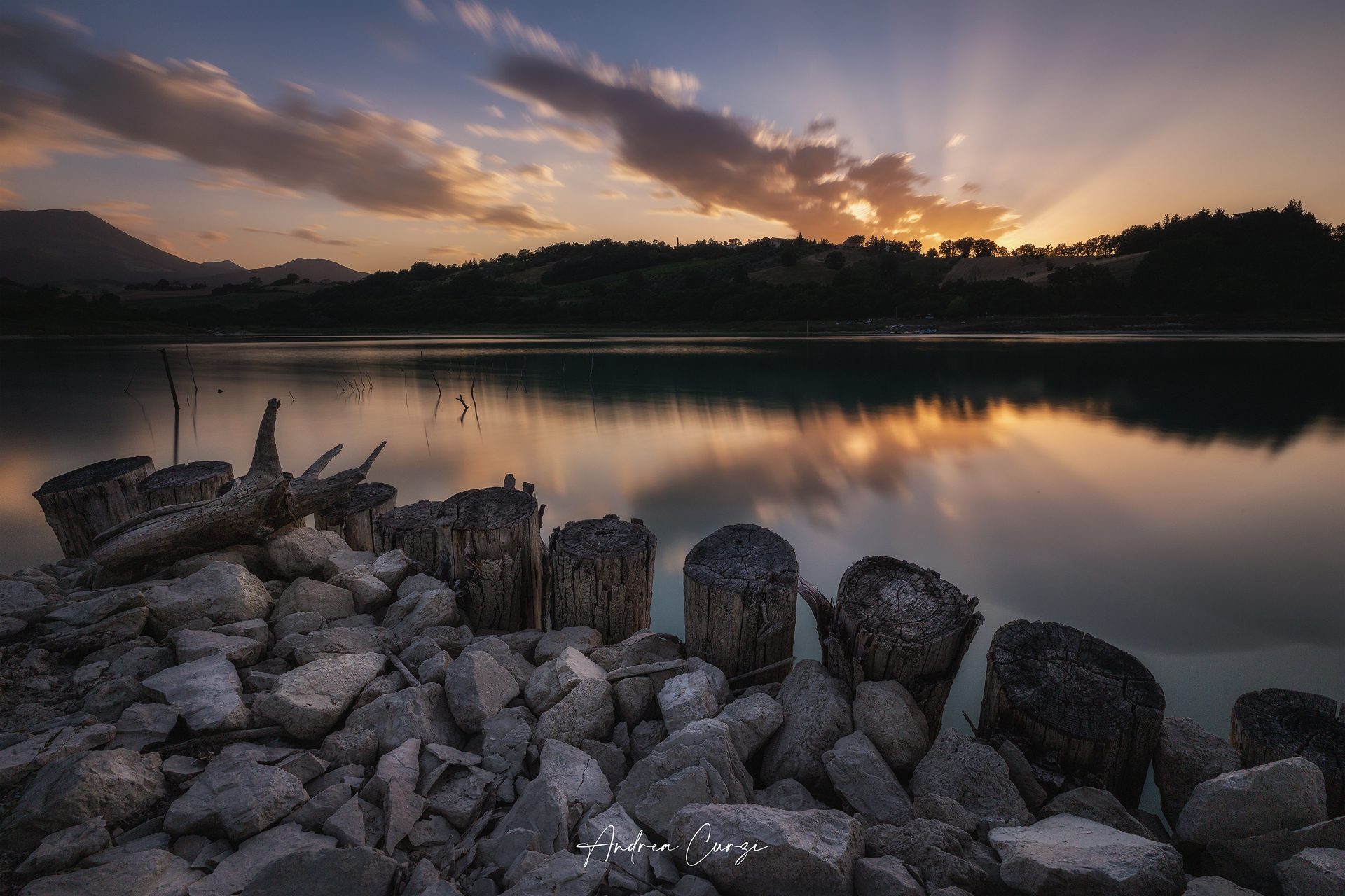 Sunset on Lake Cingoli (mc)