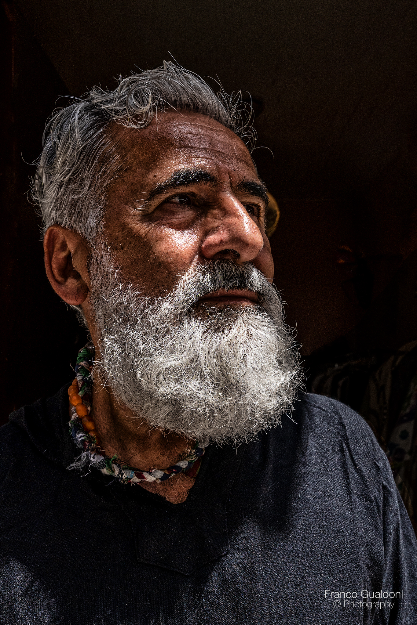 White beard...