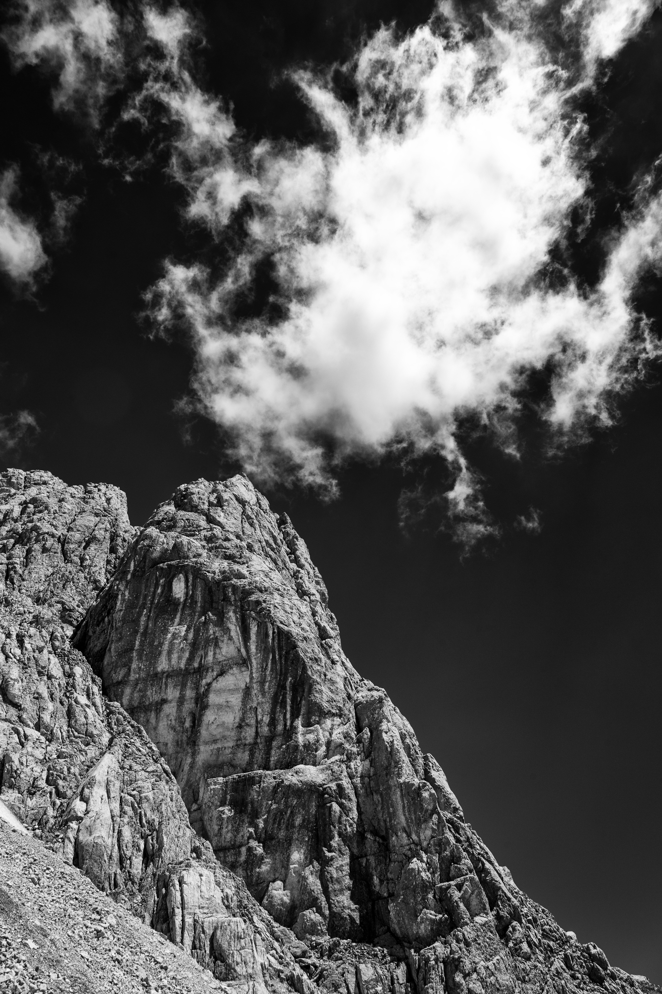 gran sasso in b&n 1