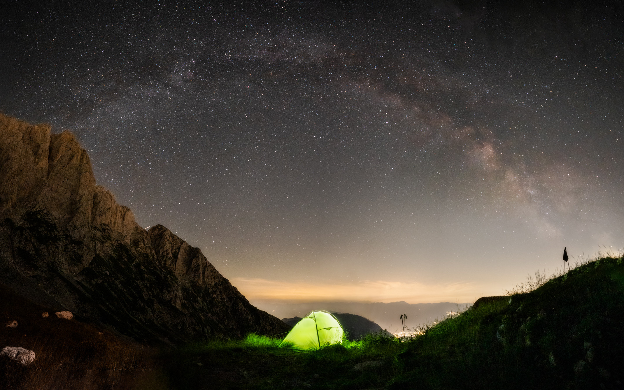 My first arc of the Milky Way