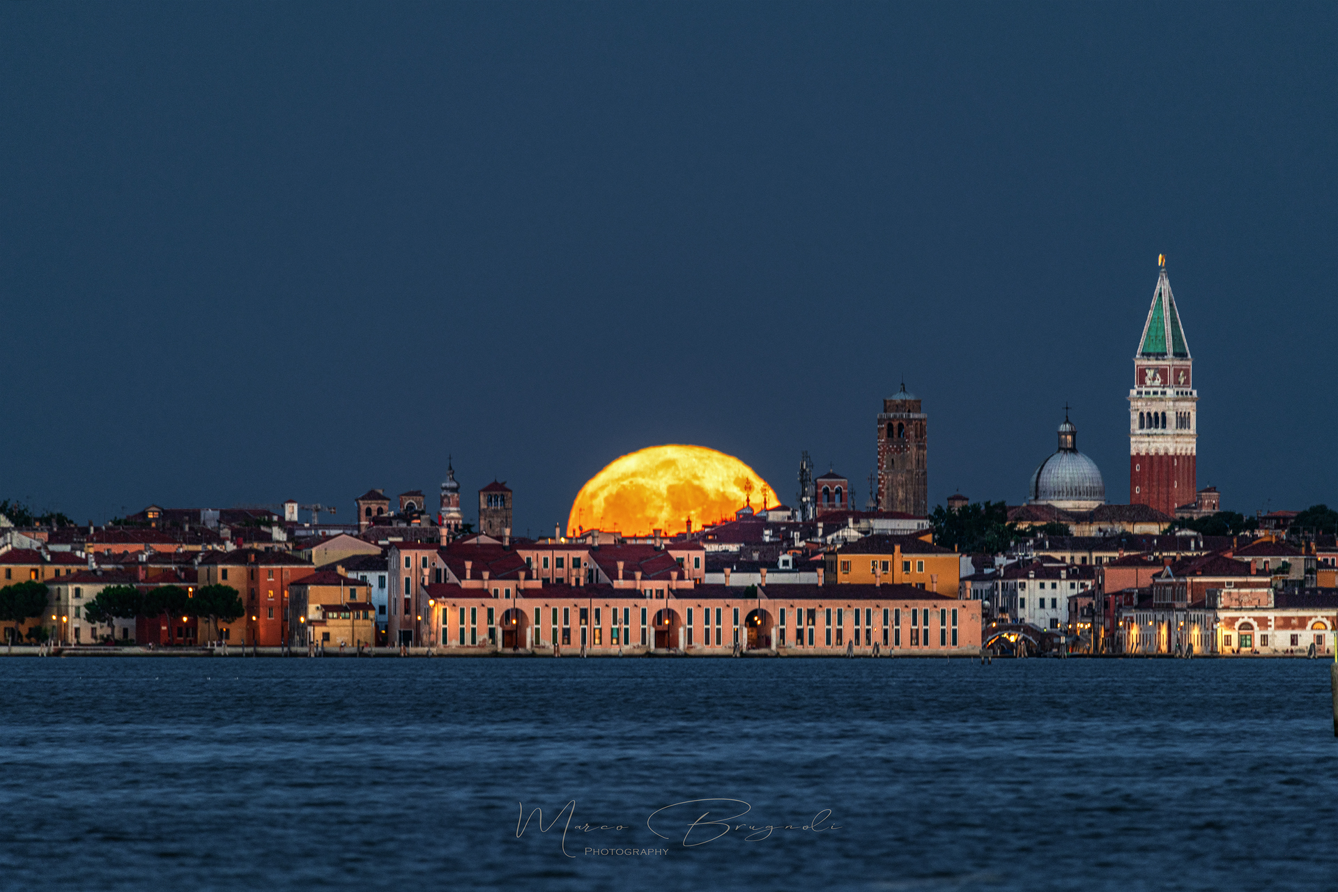Full moon over Venice