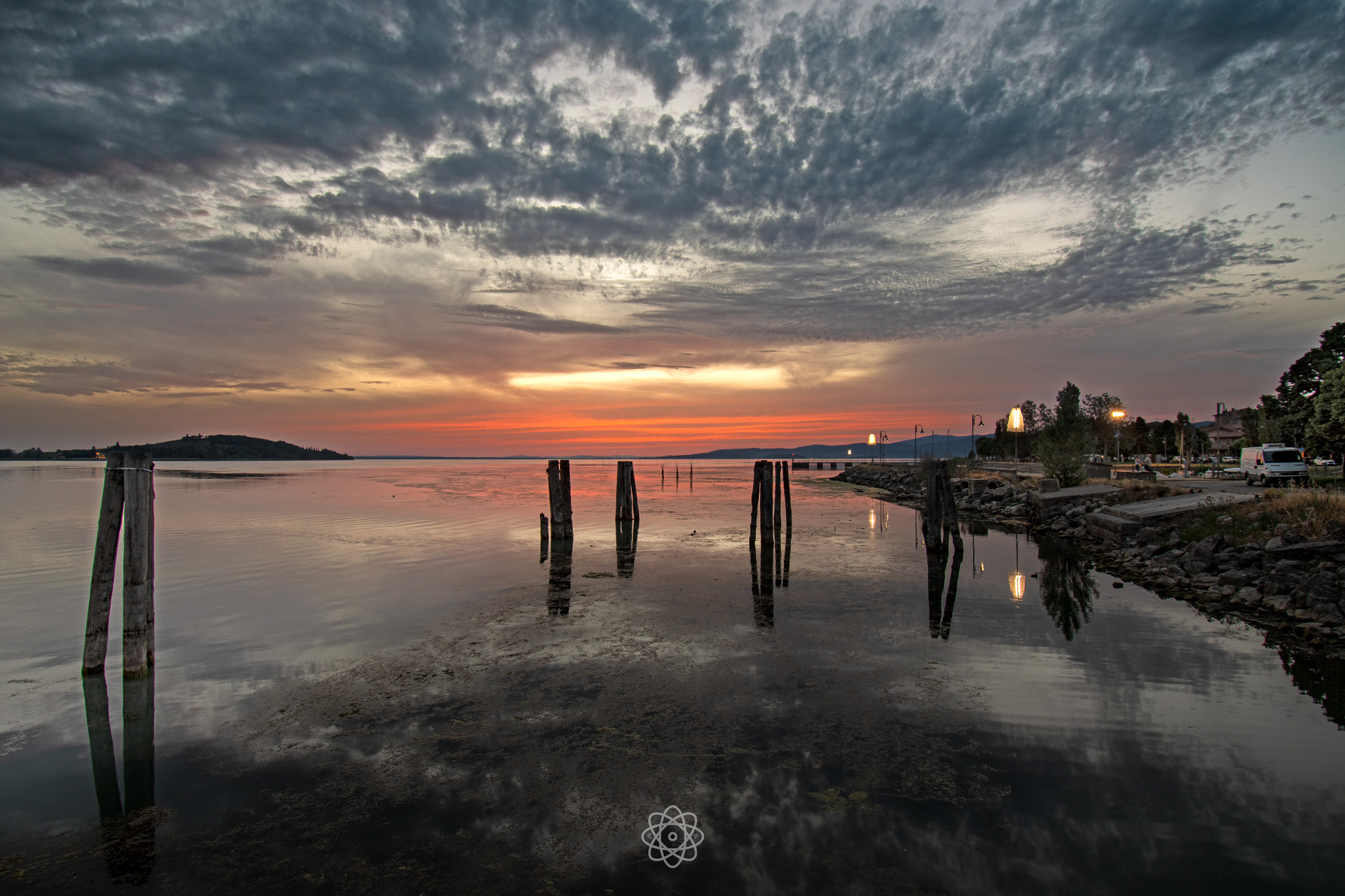 Sunset on the Trasimeno Lake