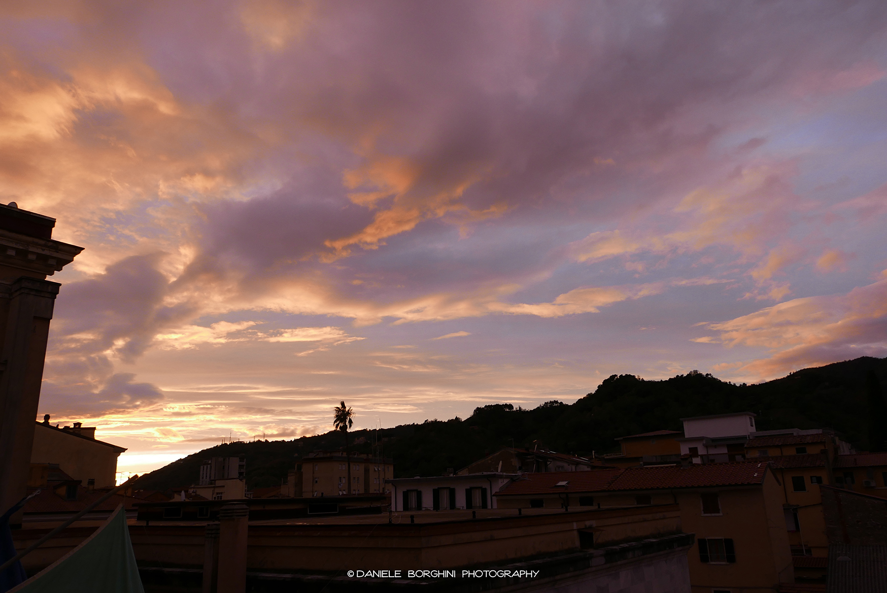 Tramonto dalla città