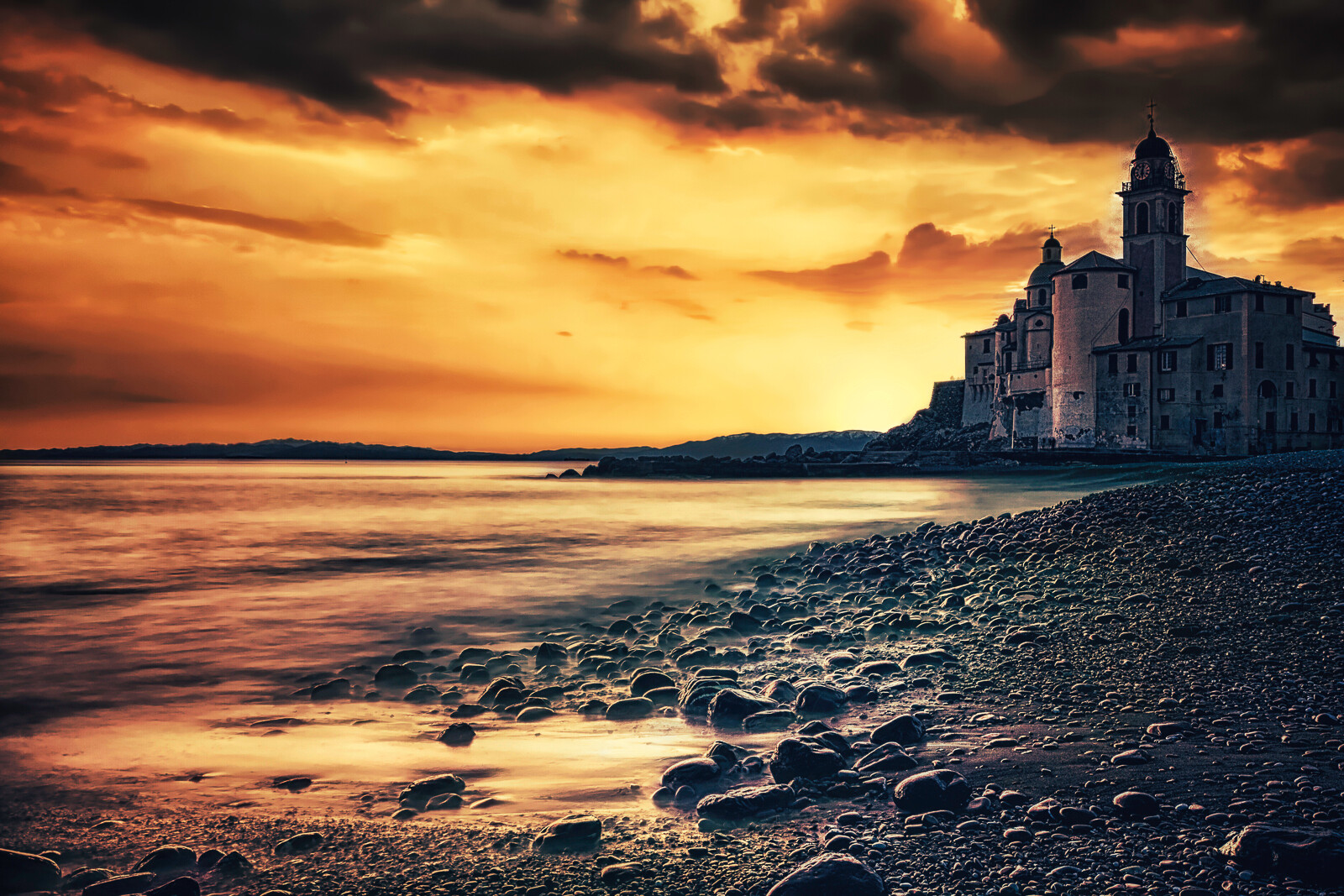 Camogli...tramonto di primavera
