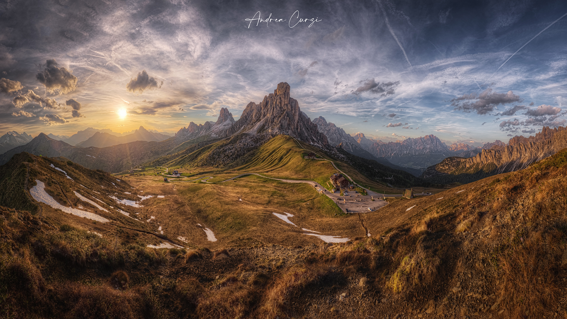 Overview at Passo Giau