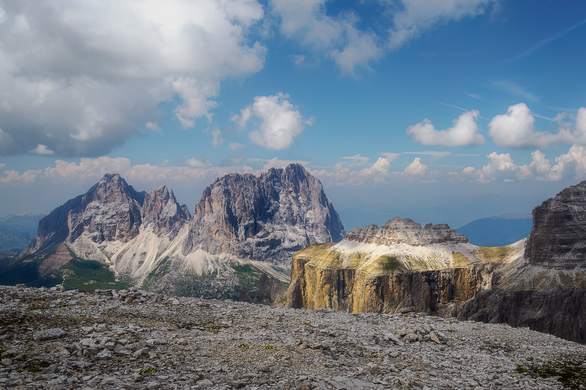 Sassolungo and Sella