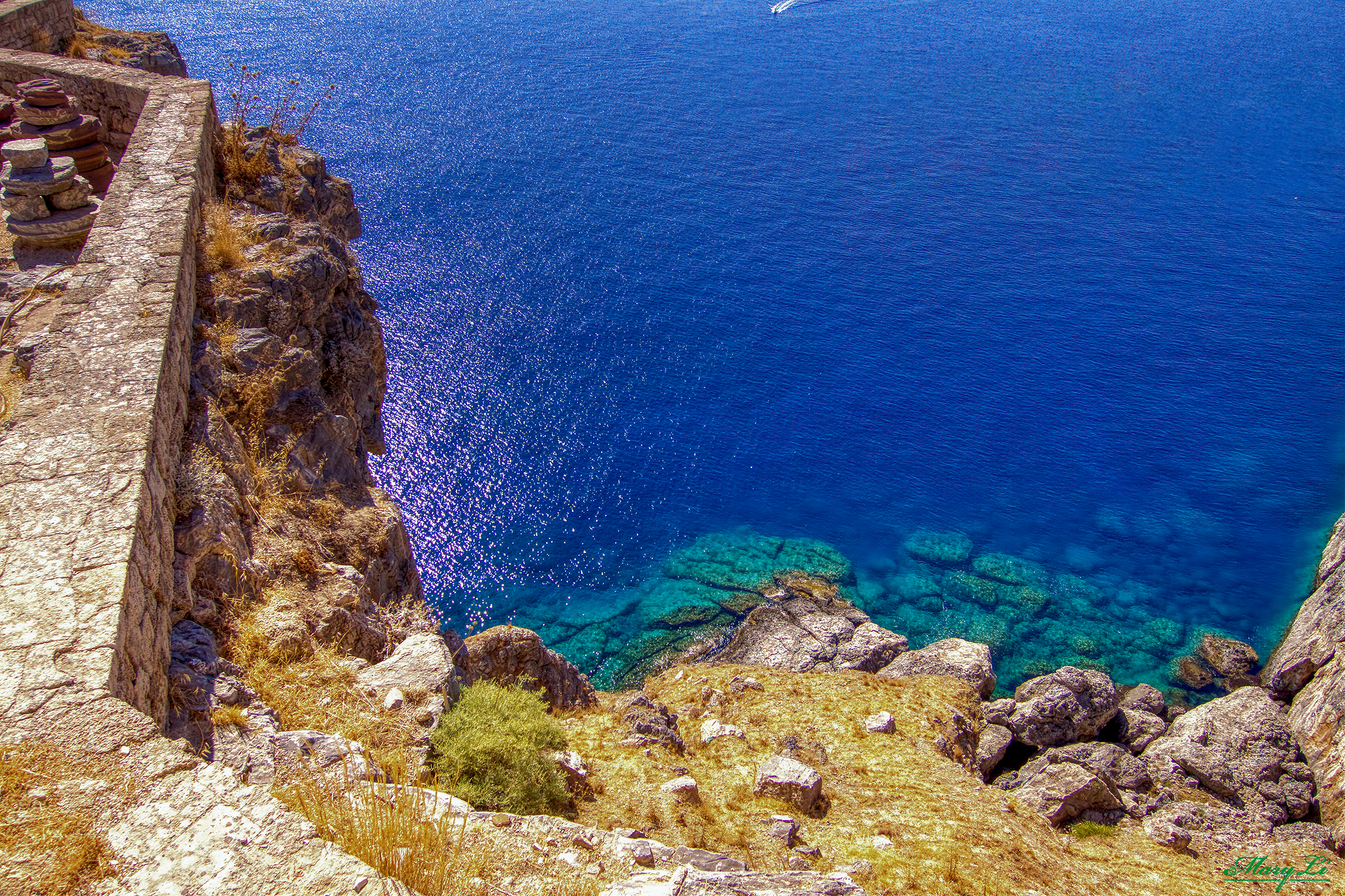 Sea view from the acropolis