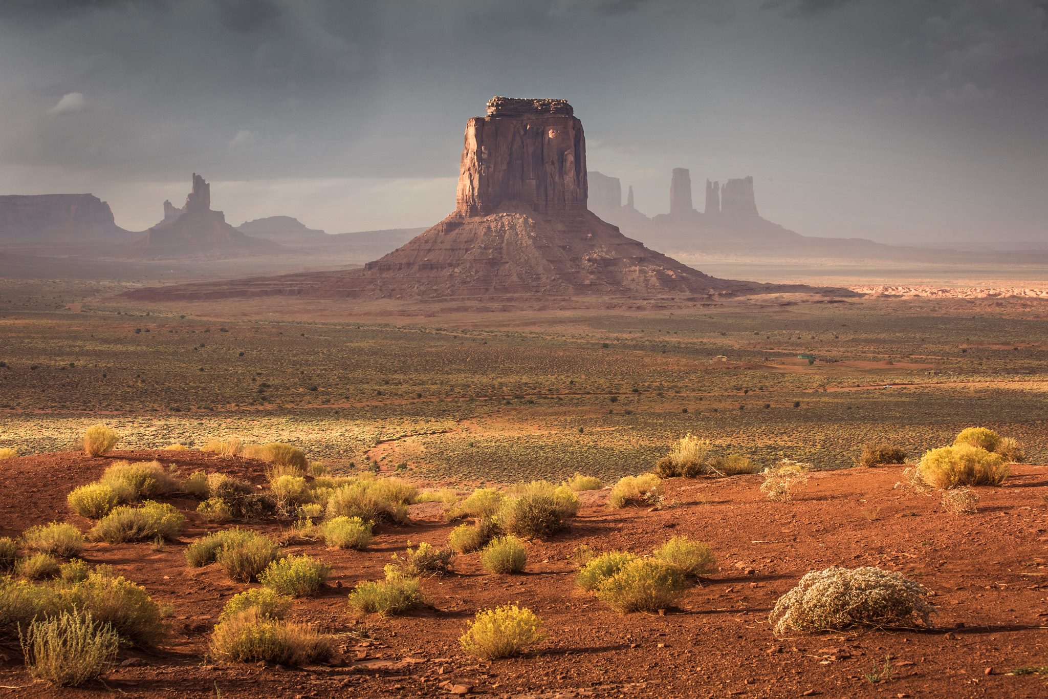 Monument valley dopo un acquazzone