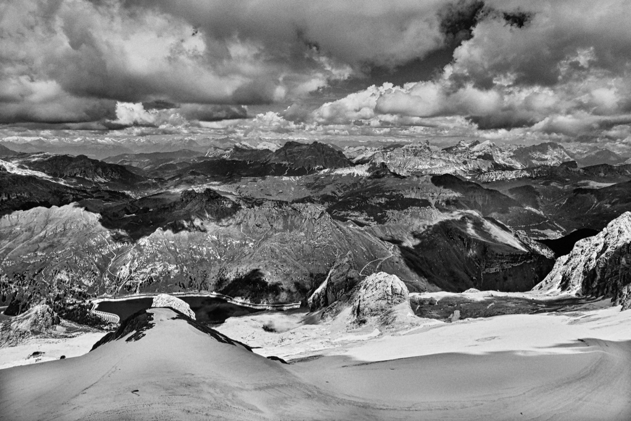 Panorama dal ghiacciaio
