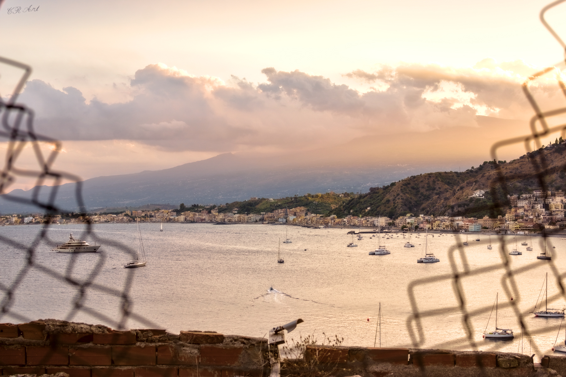 Cape Taormina Etna view