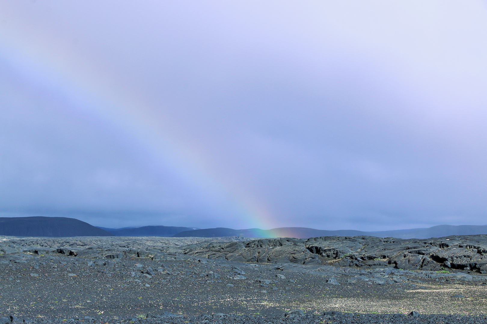 A very shy rainbow