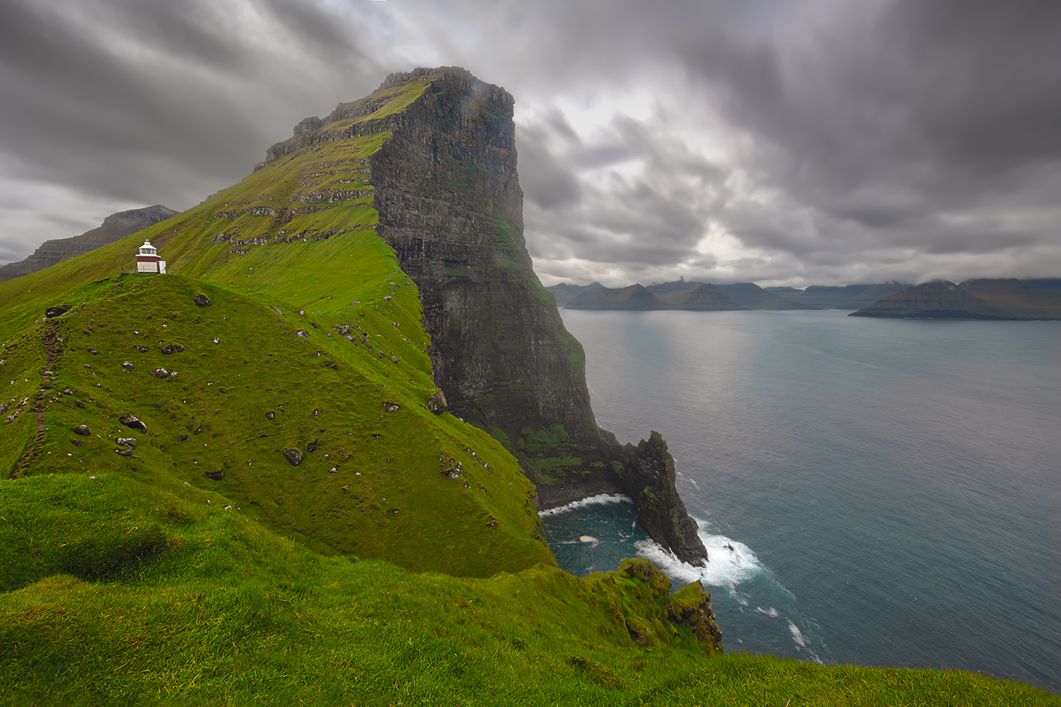 Il faro di Kallur a Kalsoy - Isole Faroe