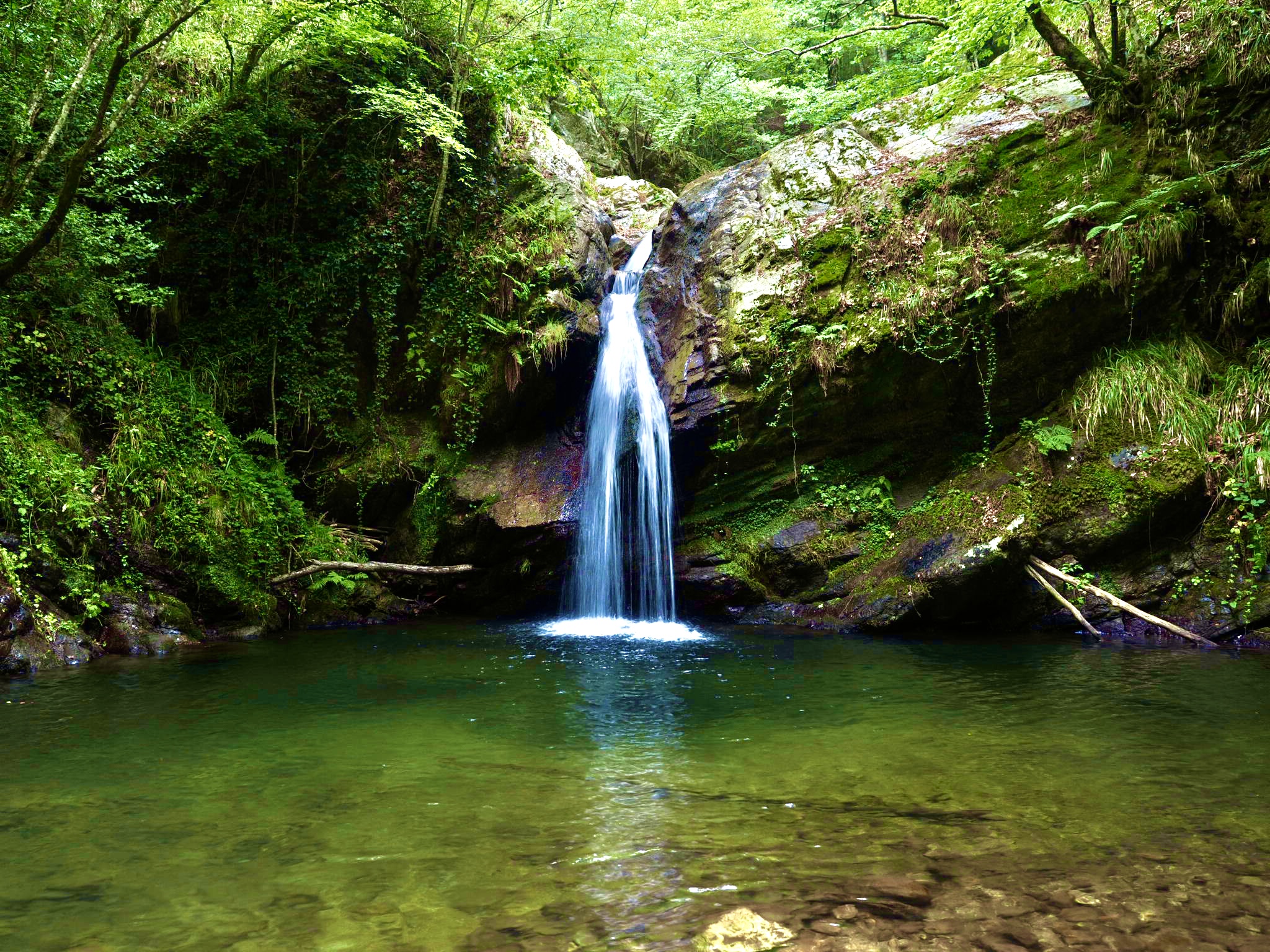 The waterfall