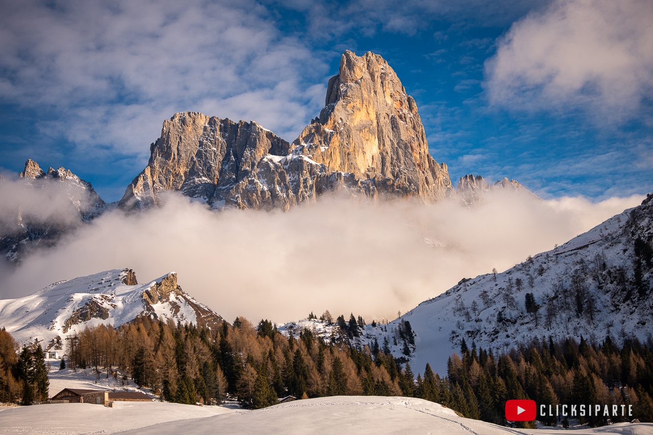 Pale di San Martino on the clouds