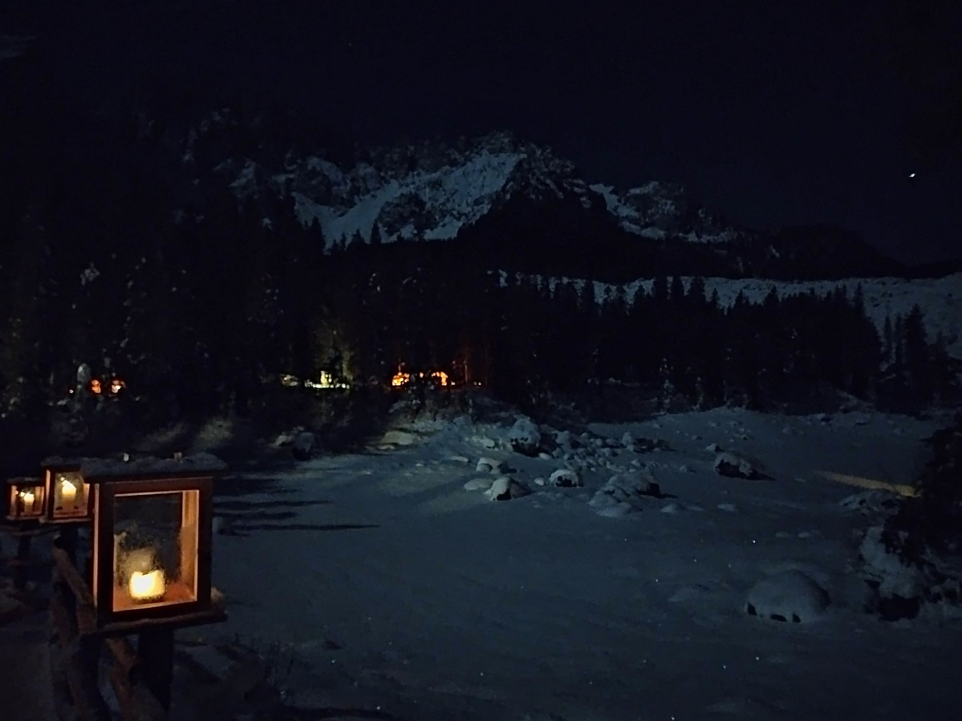 night at the caress lake