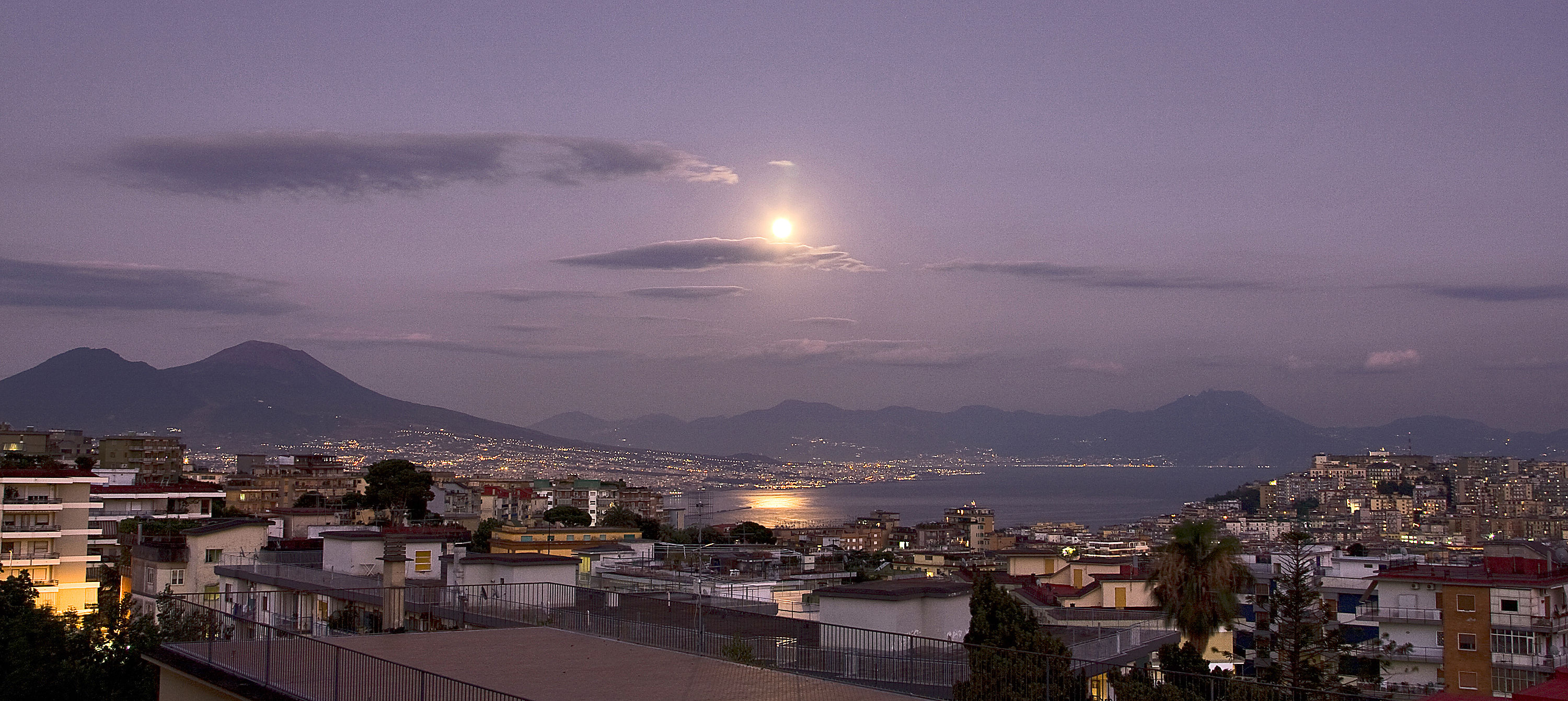 Naples in the evening