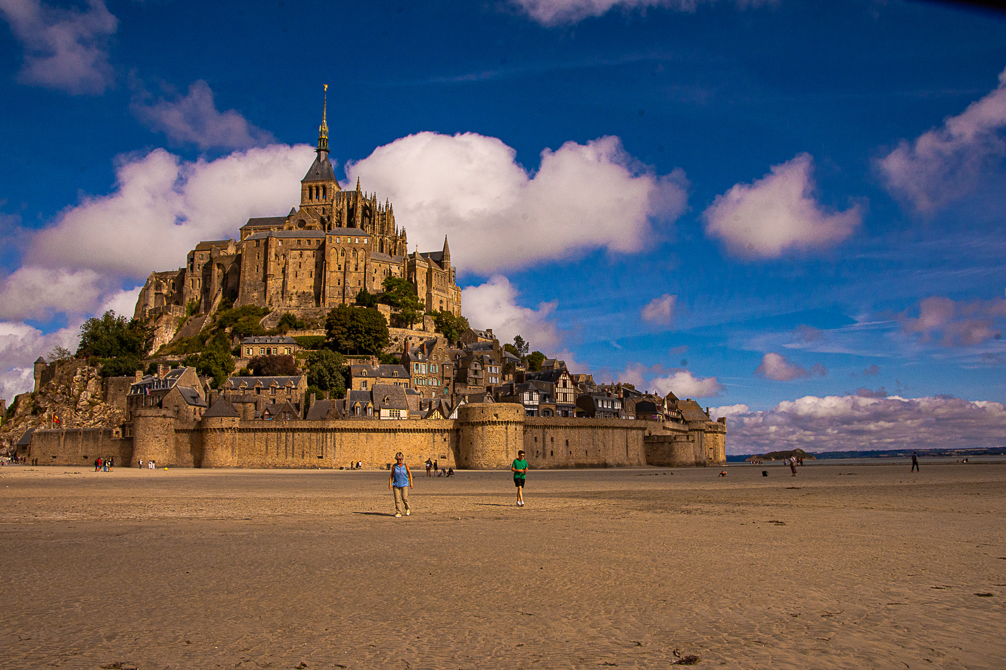 Low tide in Mont Saint Michael